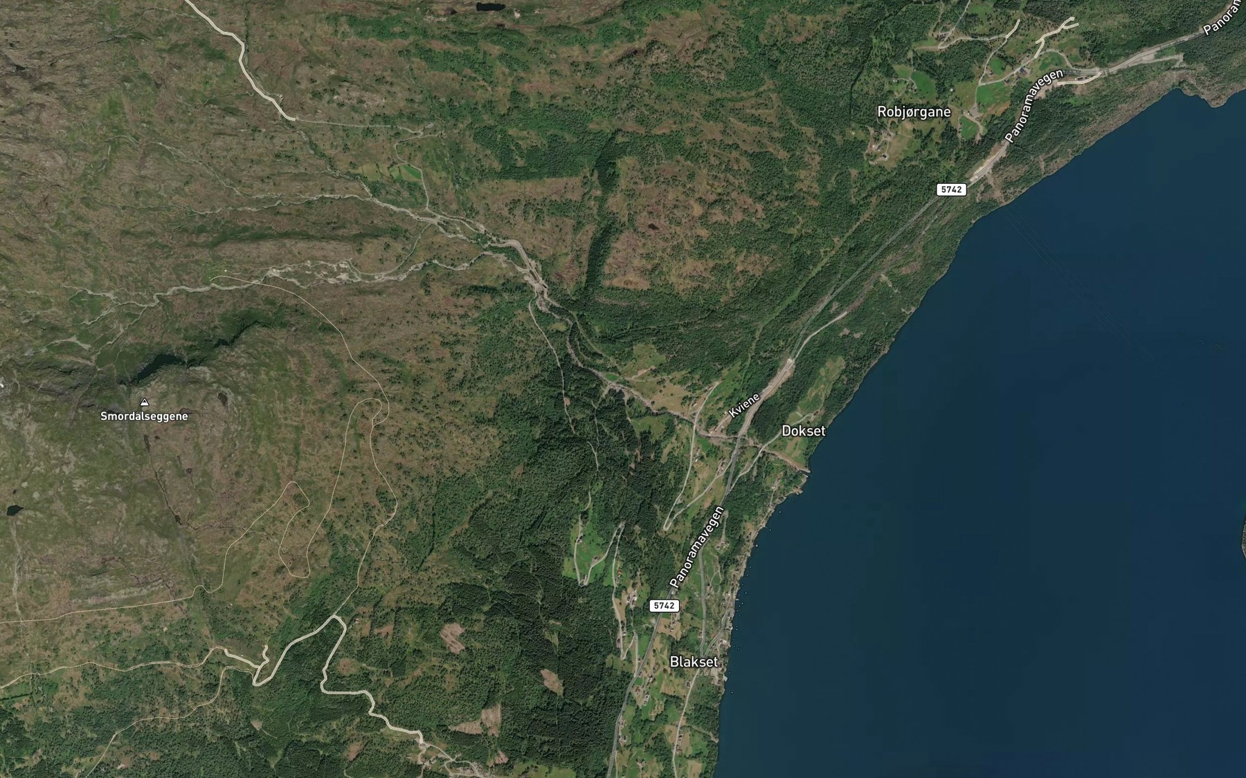 Satellite map of the Steindola