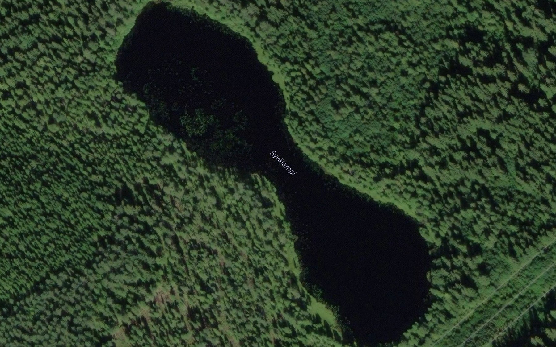 Satellite map of the Syvalampi