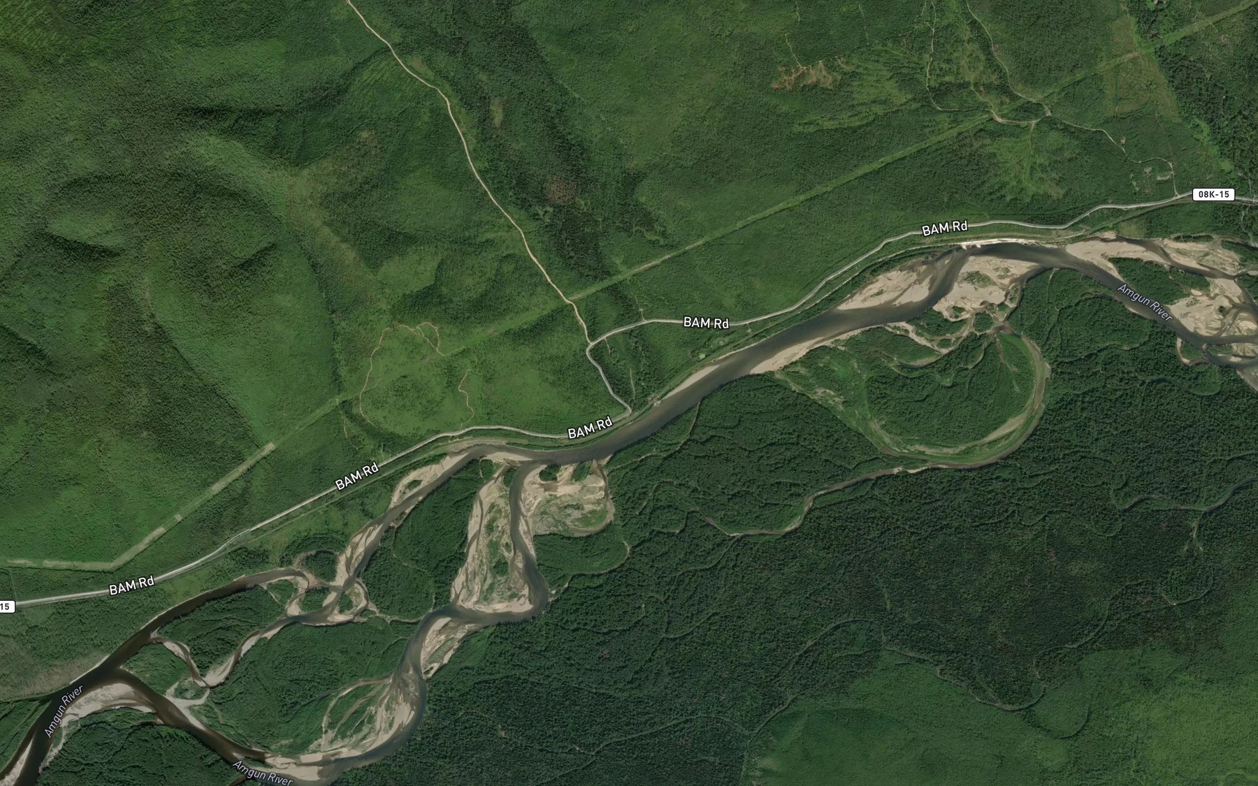 Satellite map of the Yasina