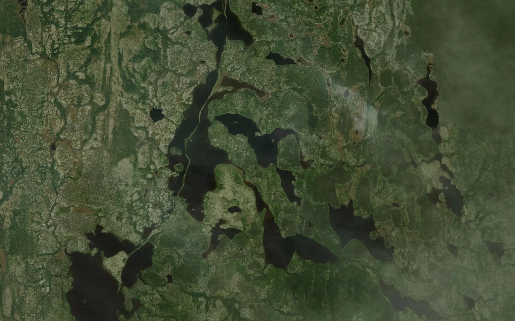 Satellite map of the Ruisseau Tshiashk