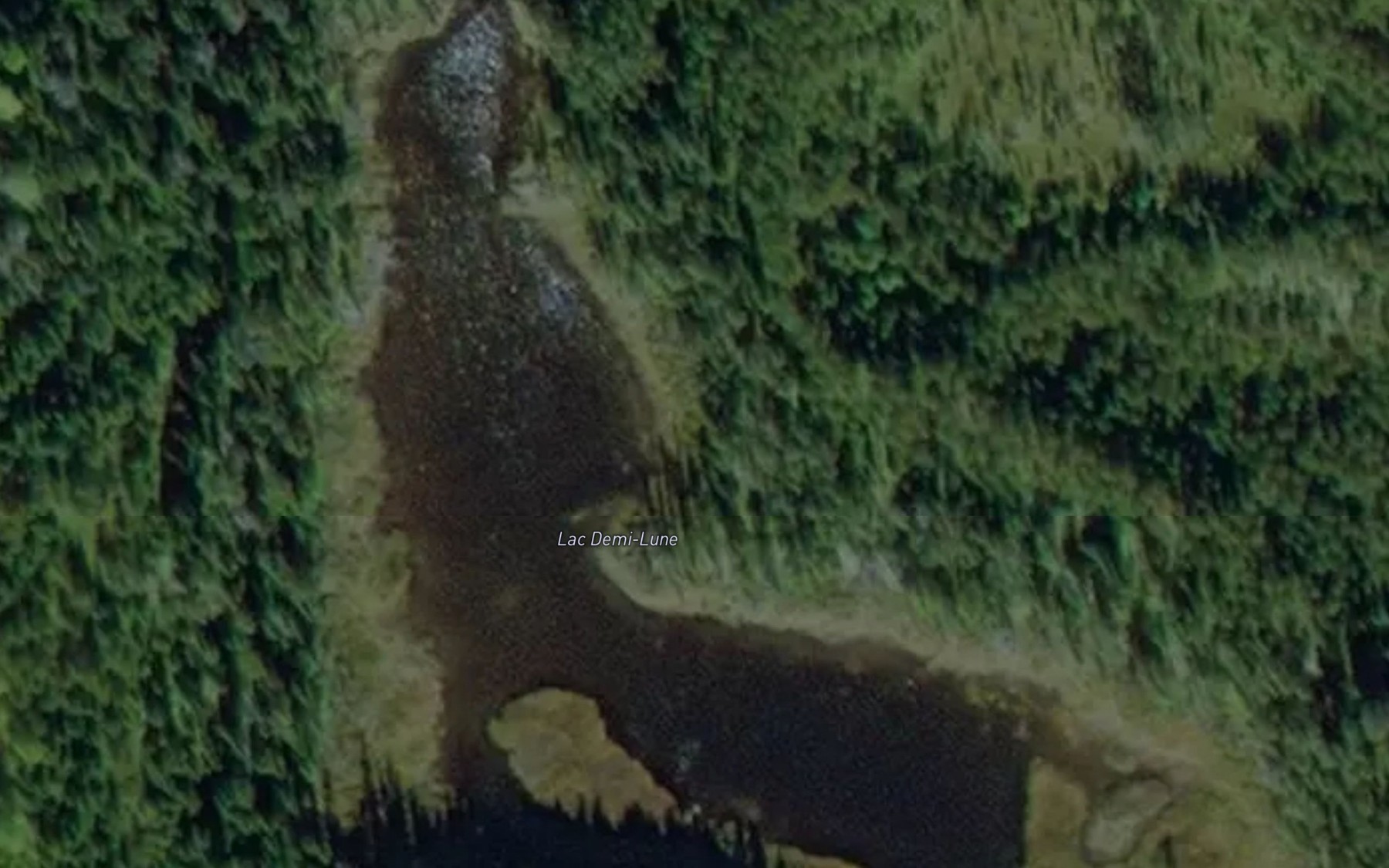 Satellite map of the Lac Demi-Lune
