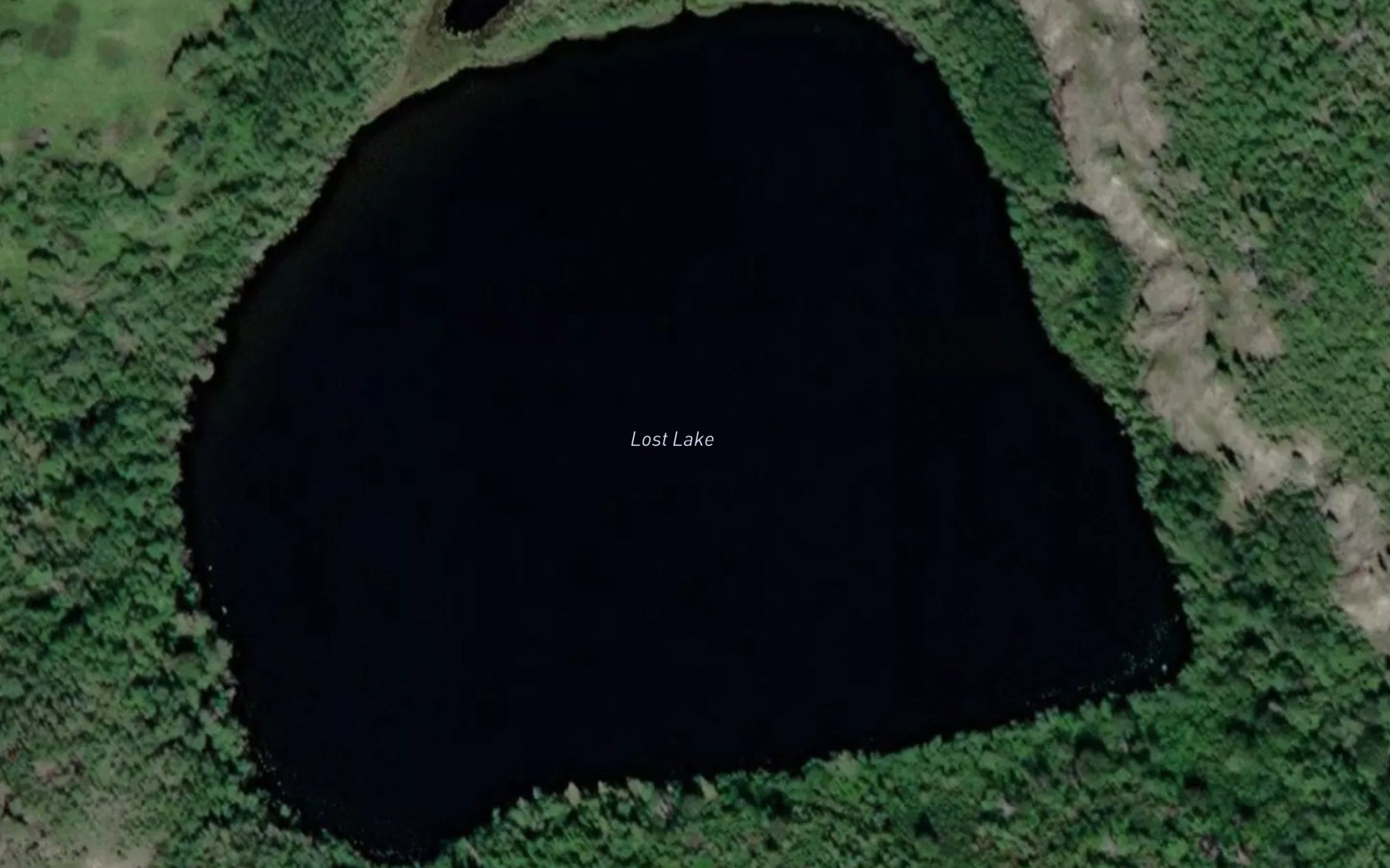 Satellite map of the Lost Lake
