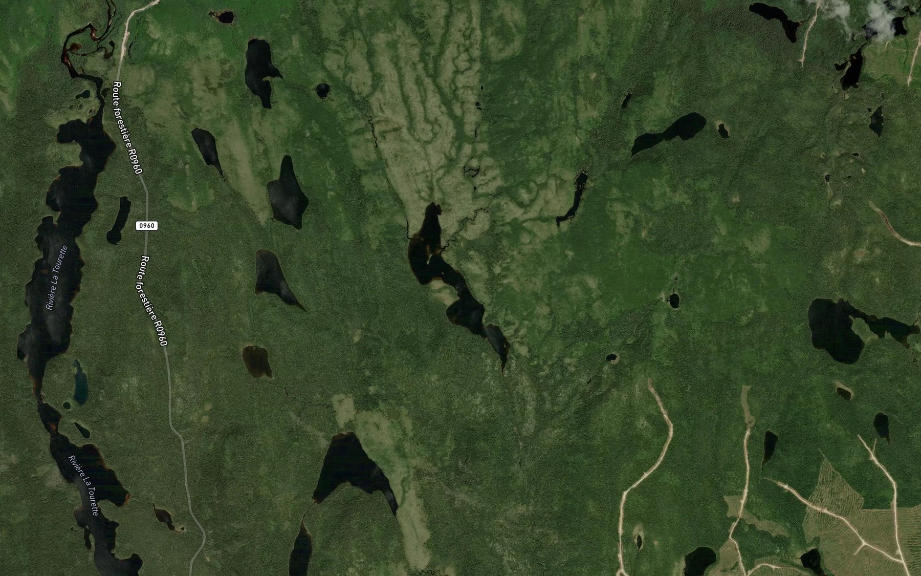 Satellite map of the Lac James