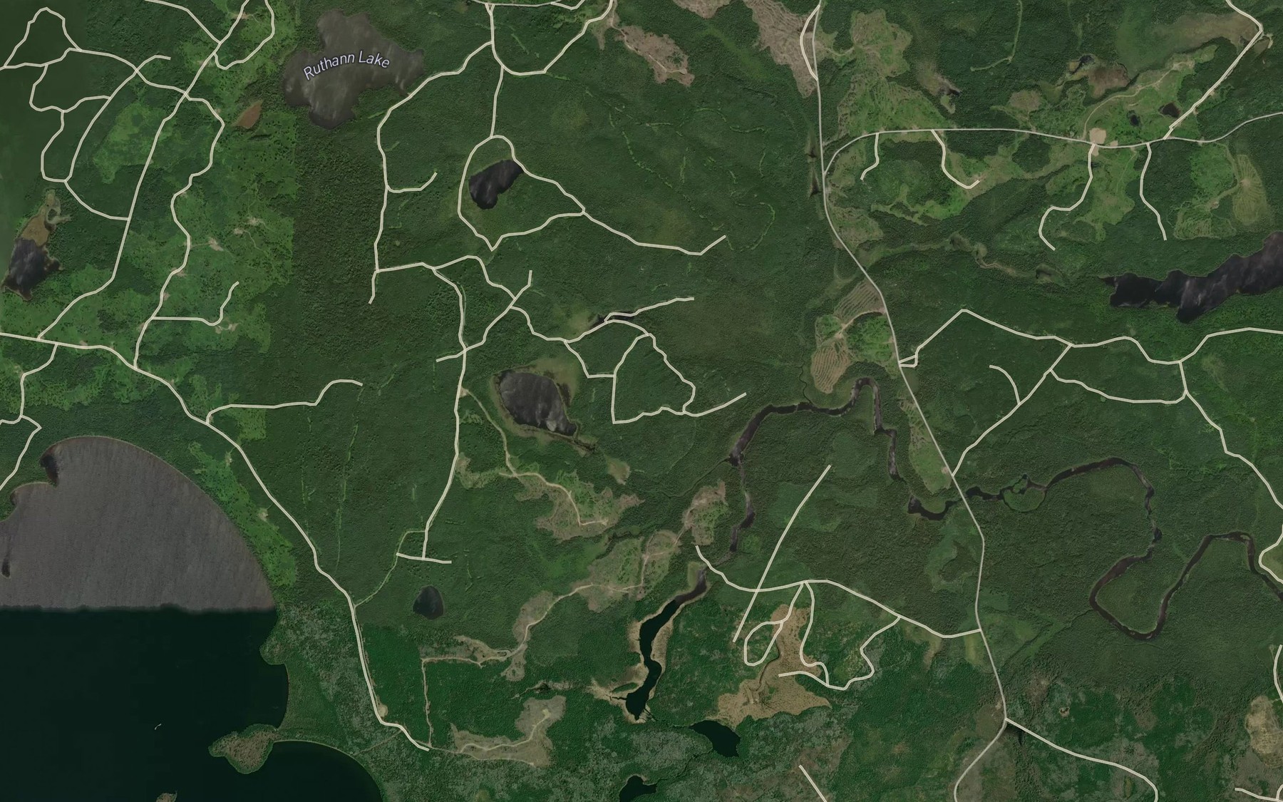 Satellite map of the Senga Creek
