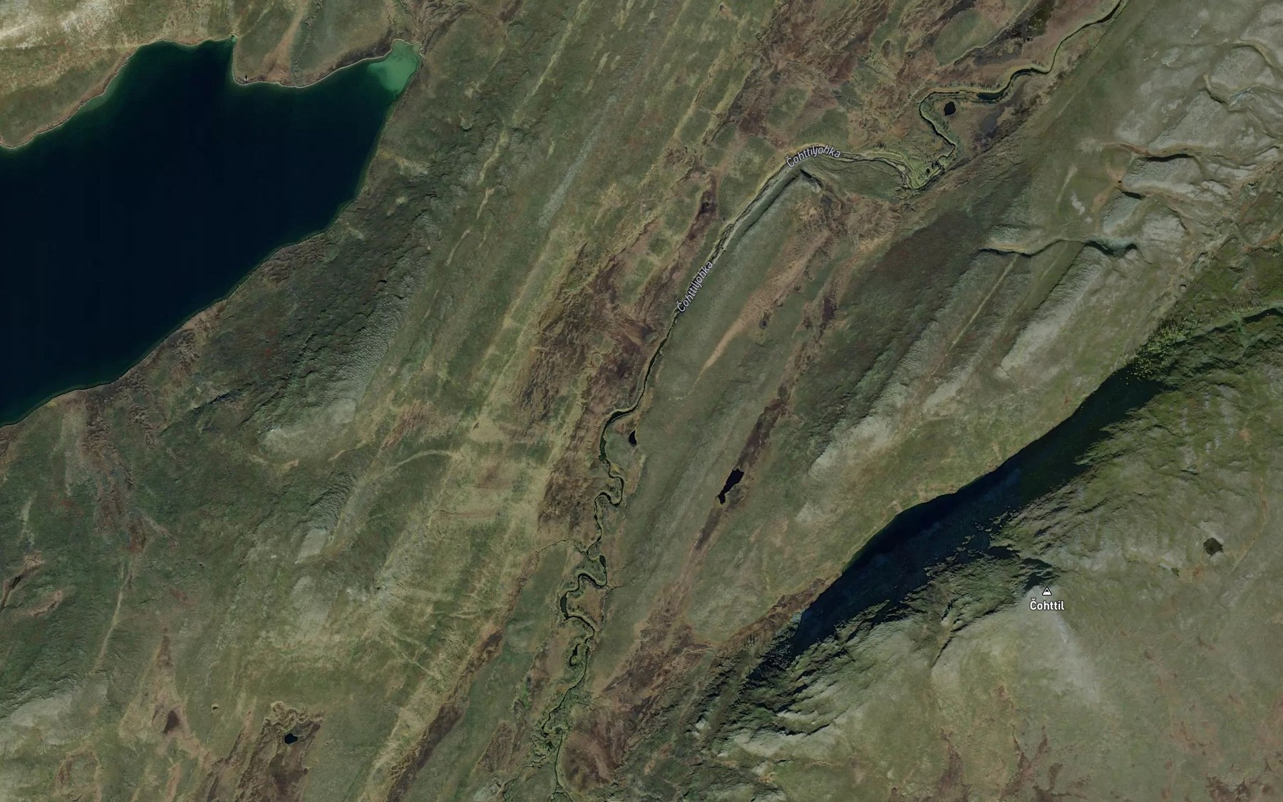 Satellite map of the Cattiljakka