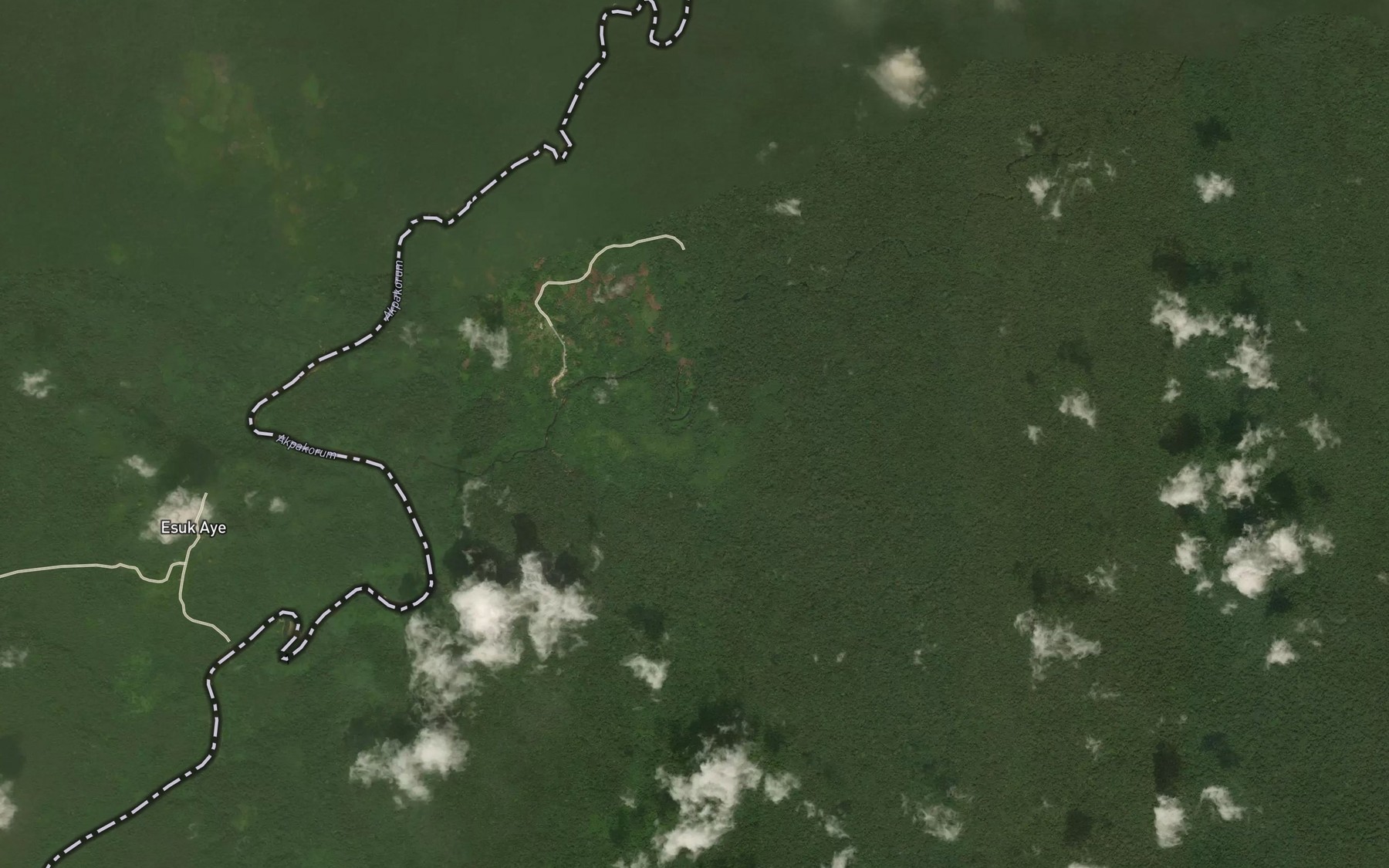 Satellite map of the Akpasang