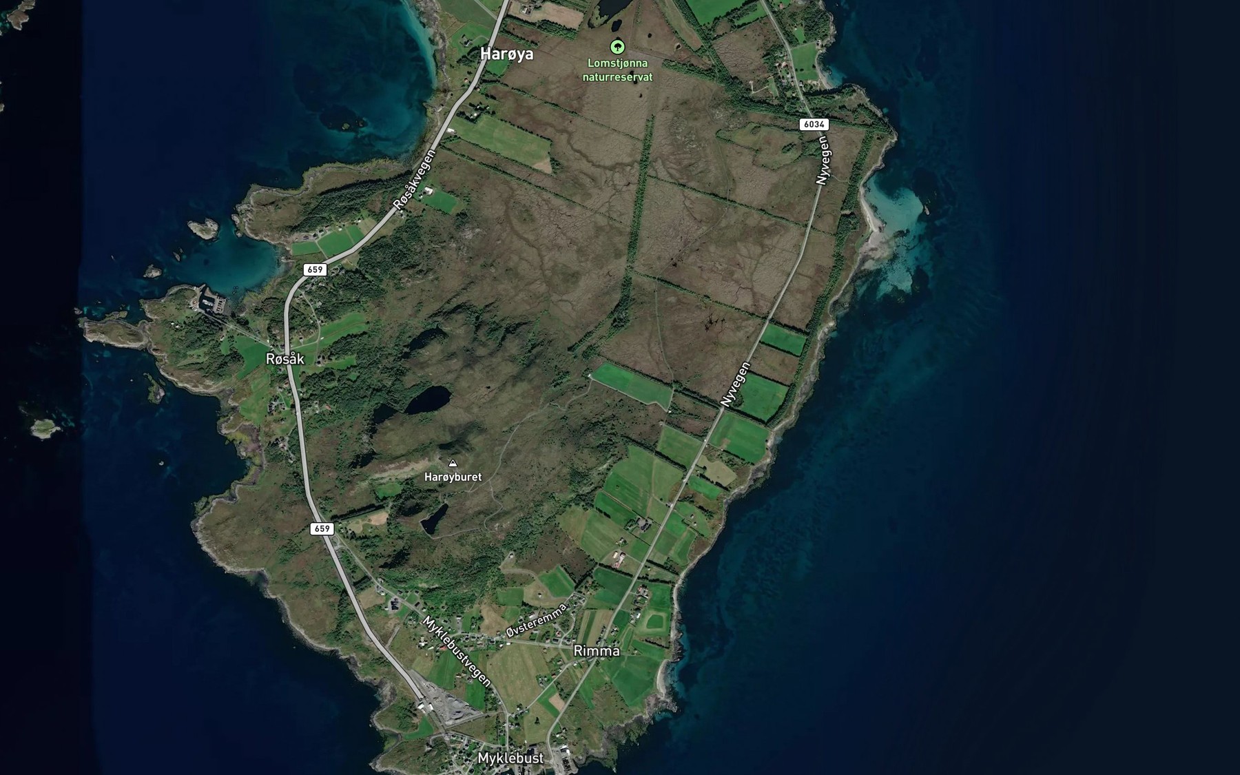 Satellite map of the Kvitsteinsgrova