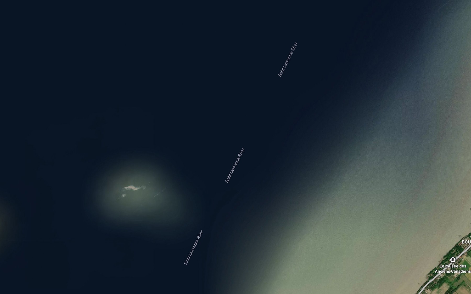 Satellite map of the South Traverse