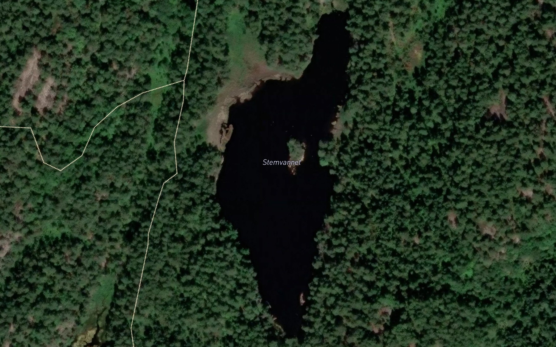 Satellite map of the Stemvannet