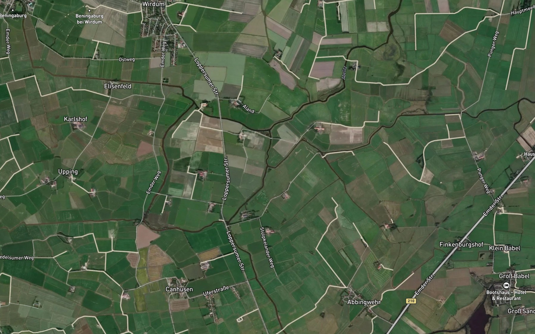 Satellite map of the Abelitz