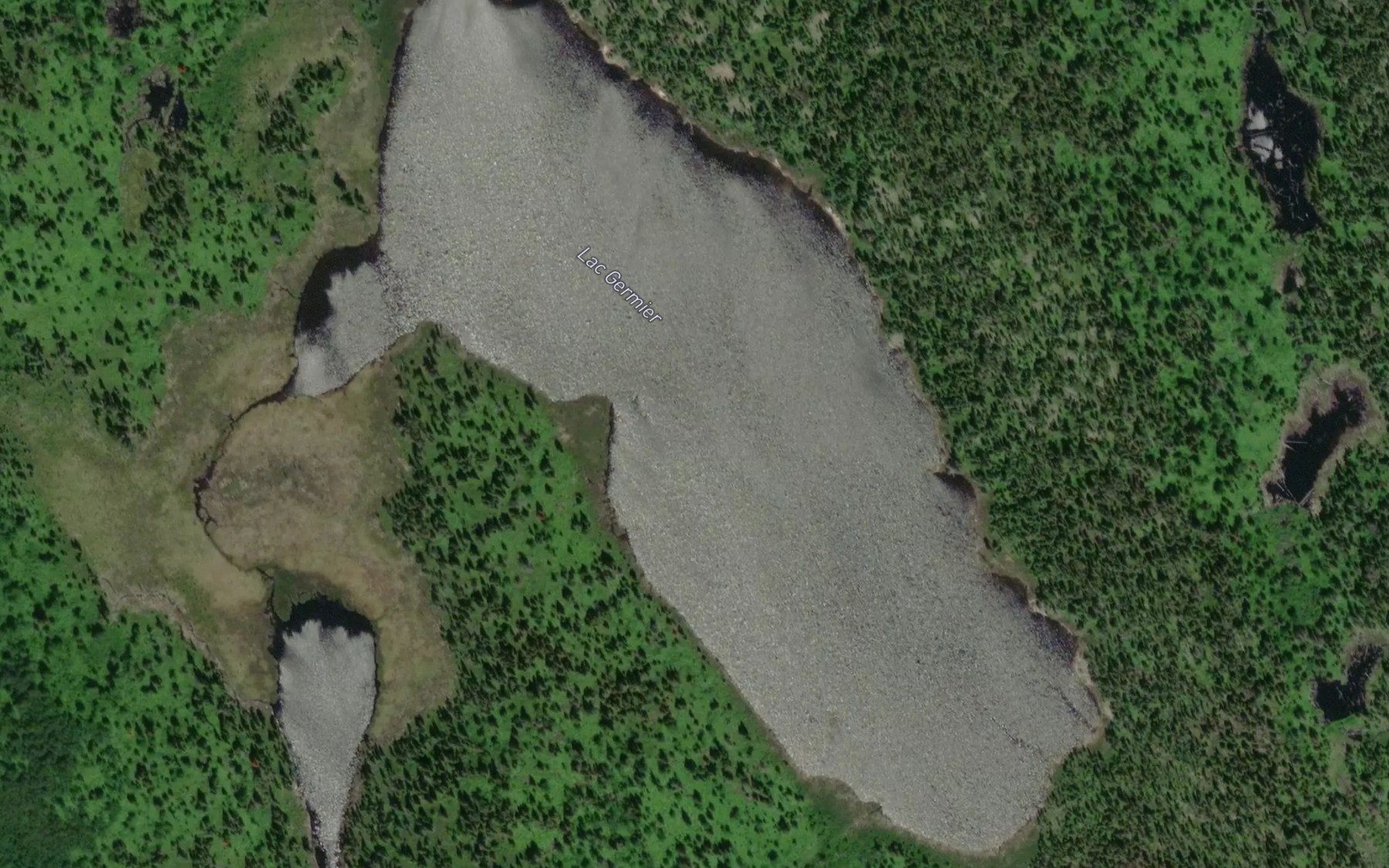 Satellite map of the Lac Germier