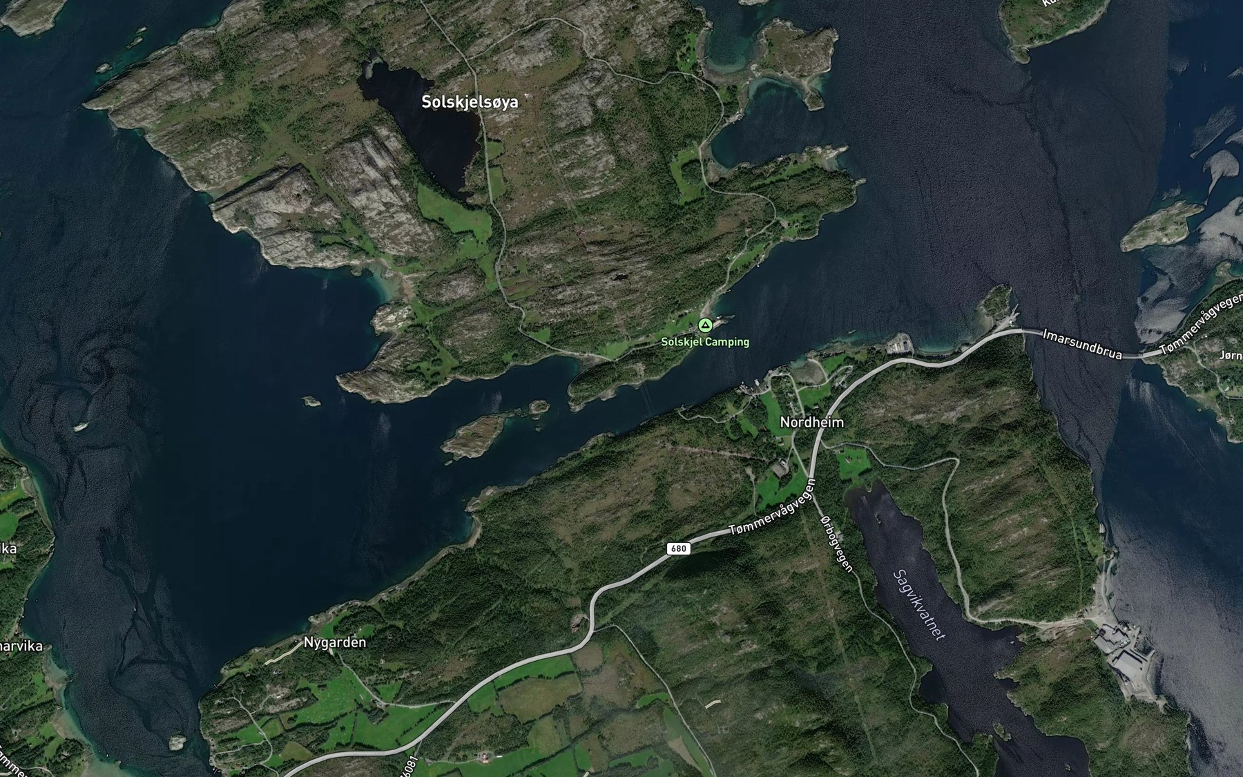 Satellite map of the Kavika