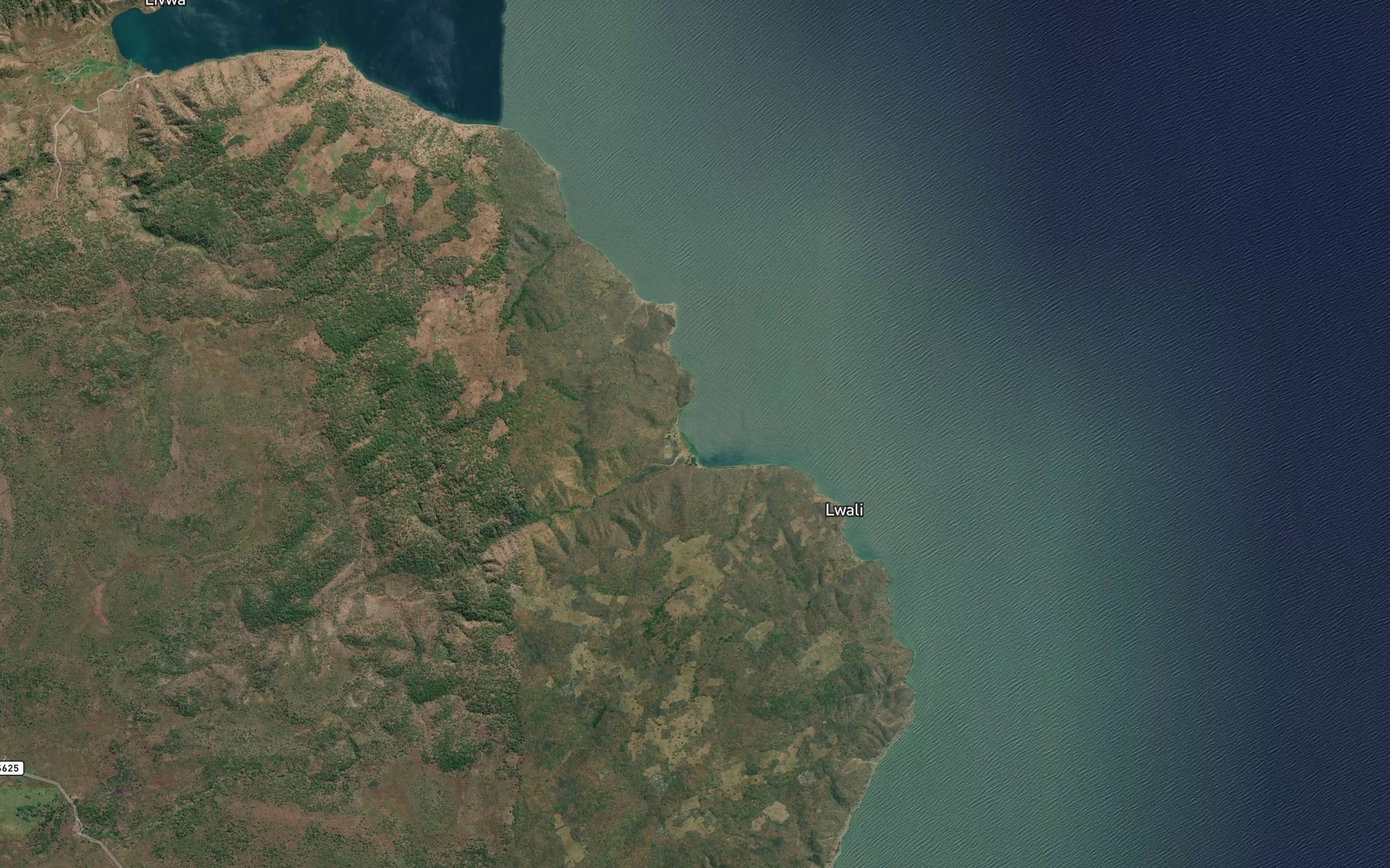 Satellite map of the Kalembwe