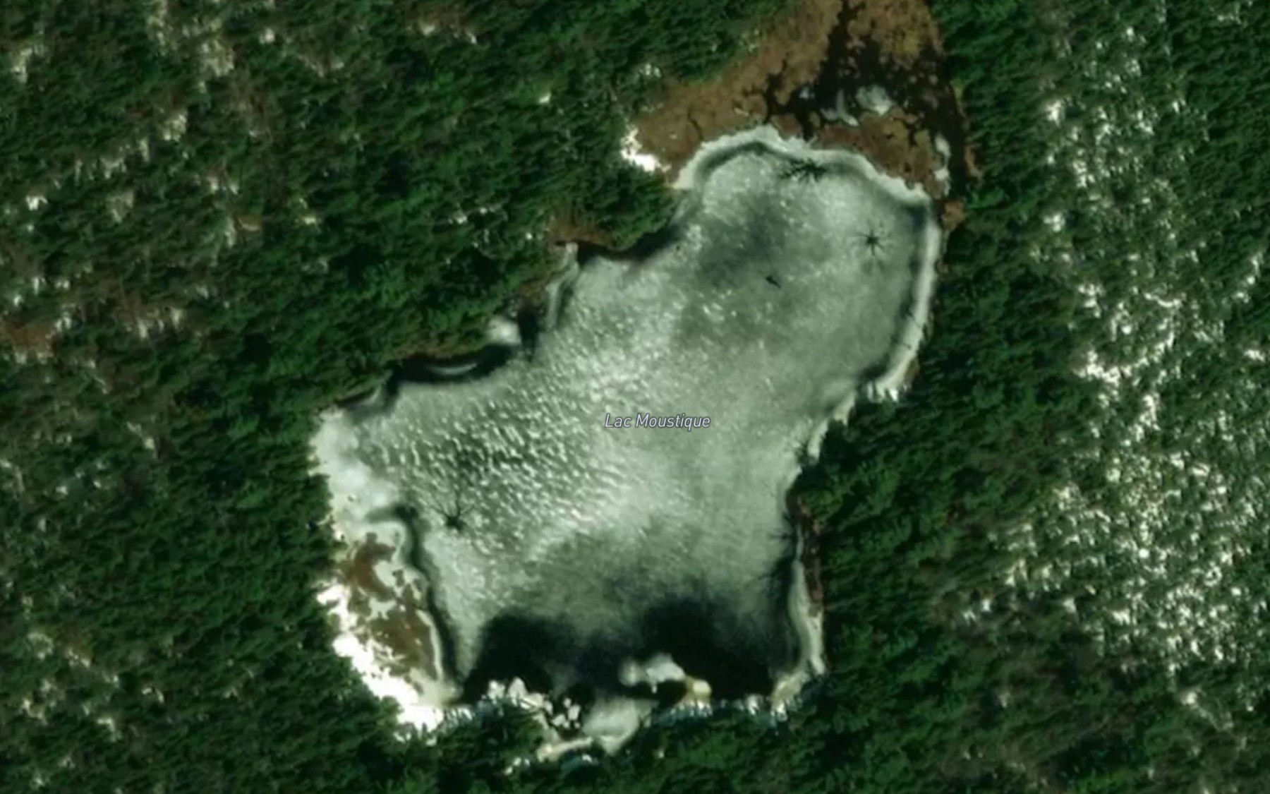 Satellite map of the Lac Moustique