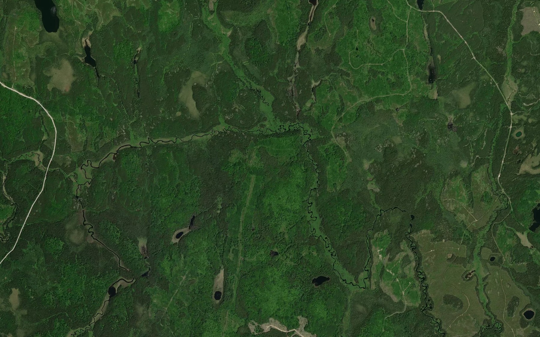 Satellite map of the Viola Creek