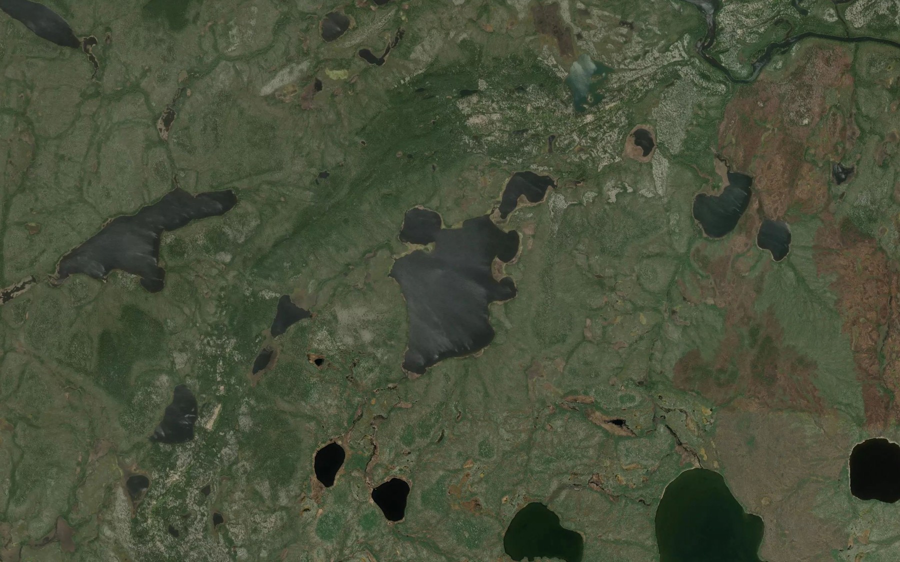 Satellite map of the McFetridge Lake