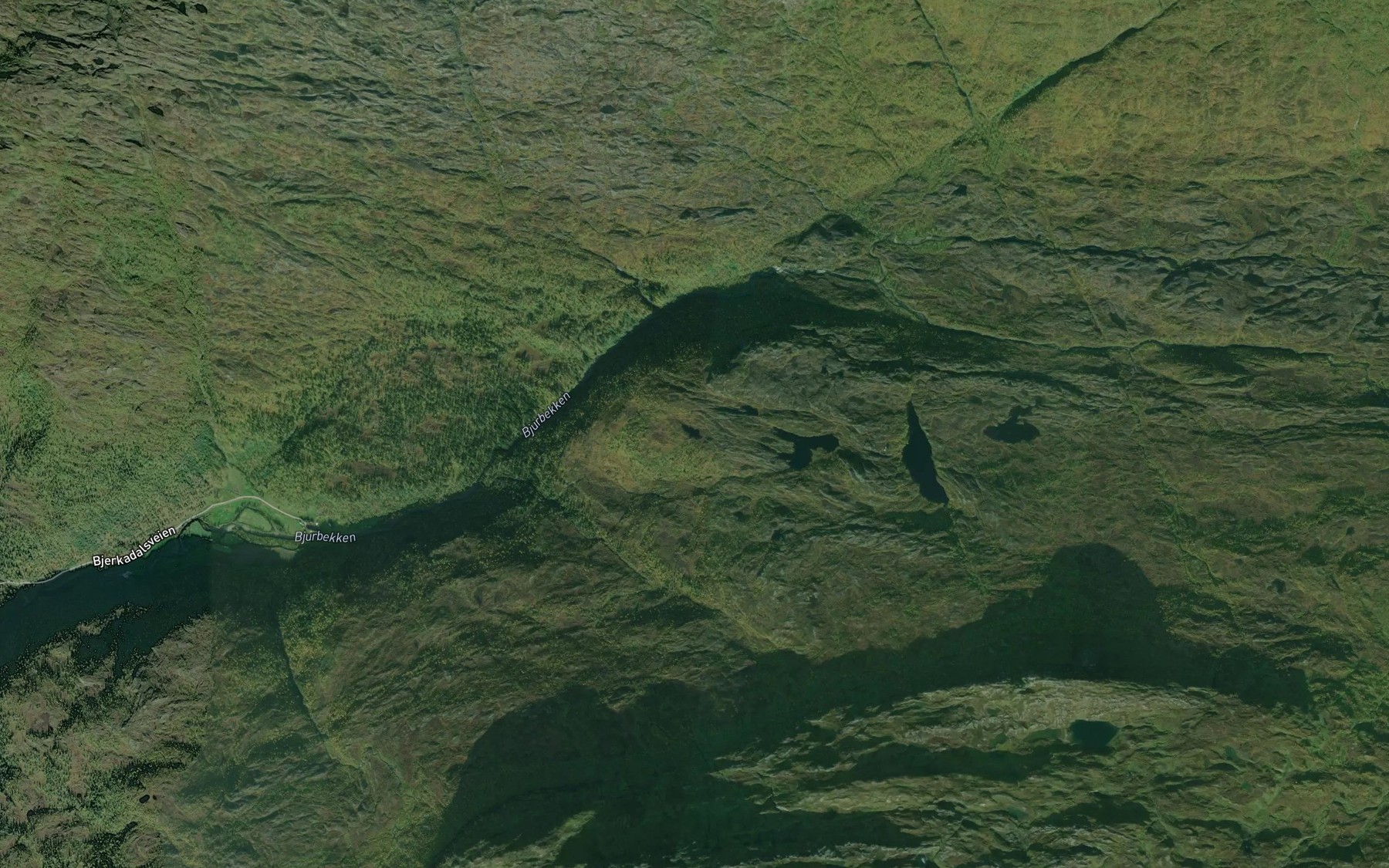 Satellite map of the Ytre Svarttjern