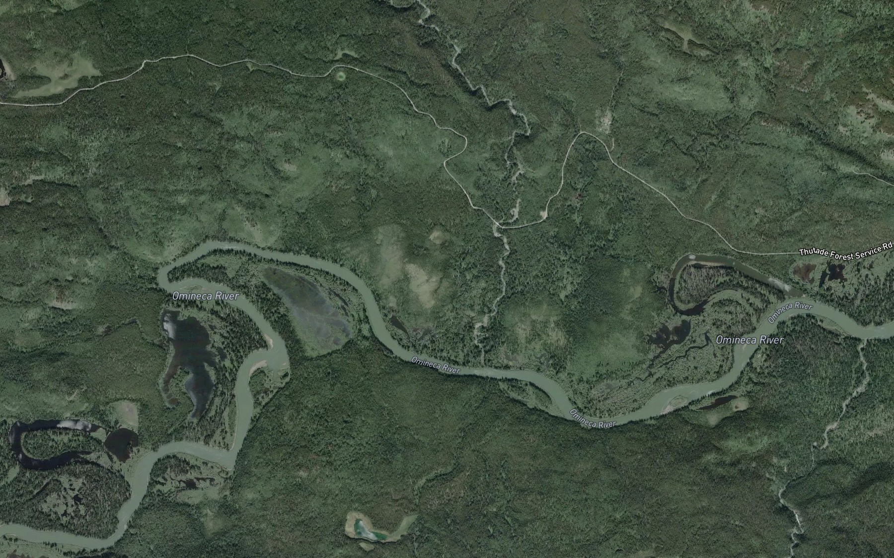 Satellite map of the Discovery Creek