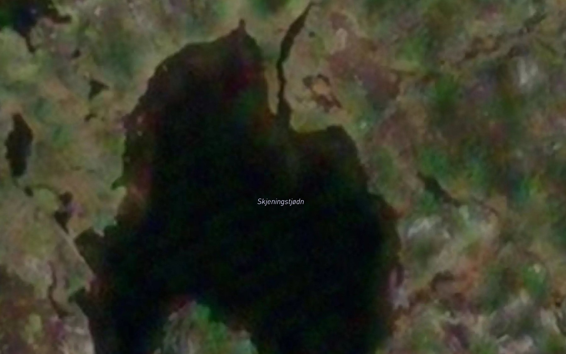 Satellite map of the Skjeningstjodn
