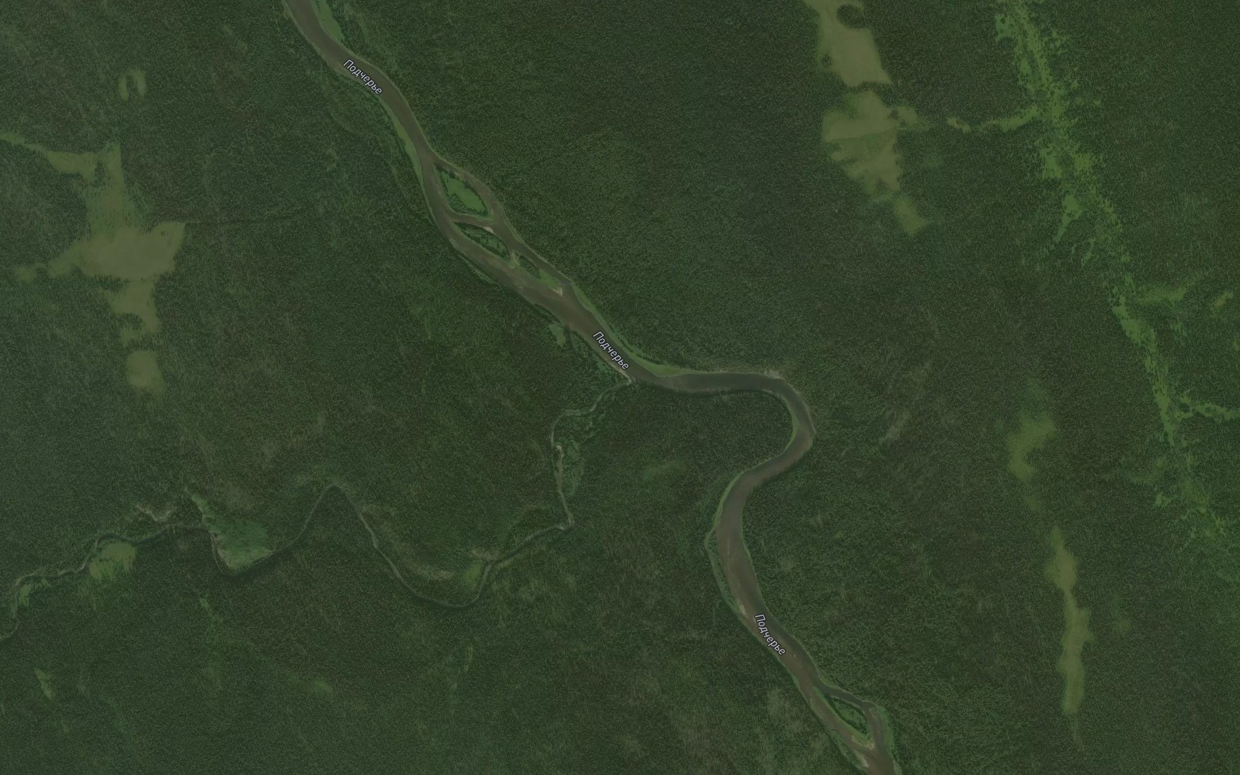 Satellite map of the Timenka