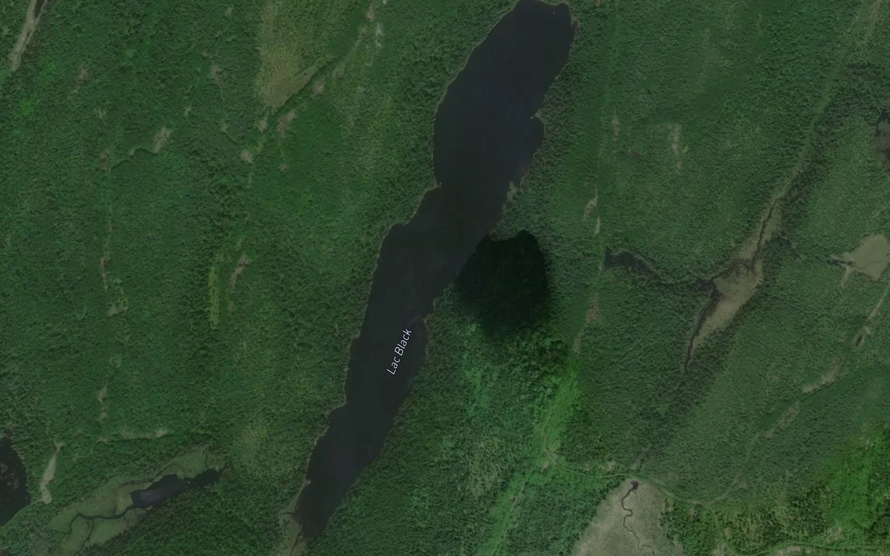 Satellite map of the Lac Black