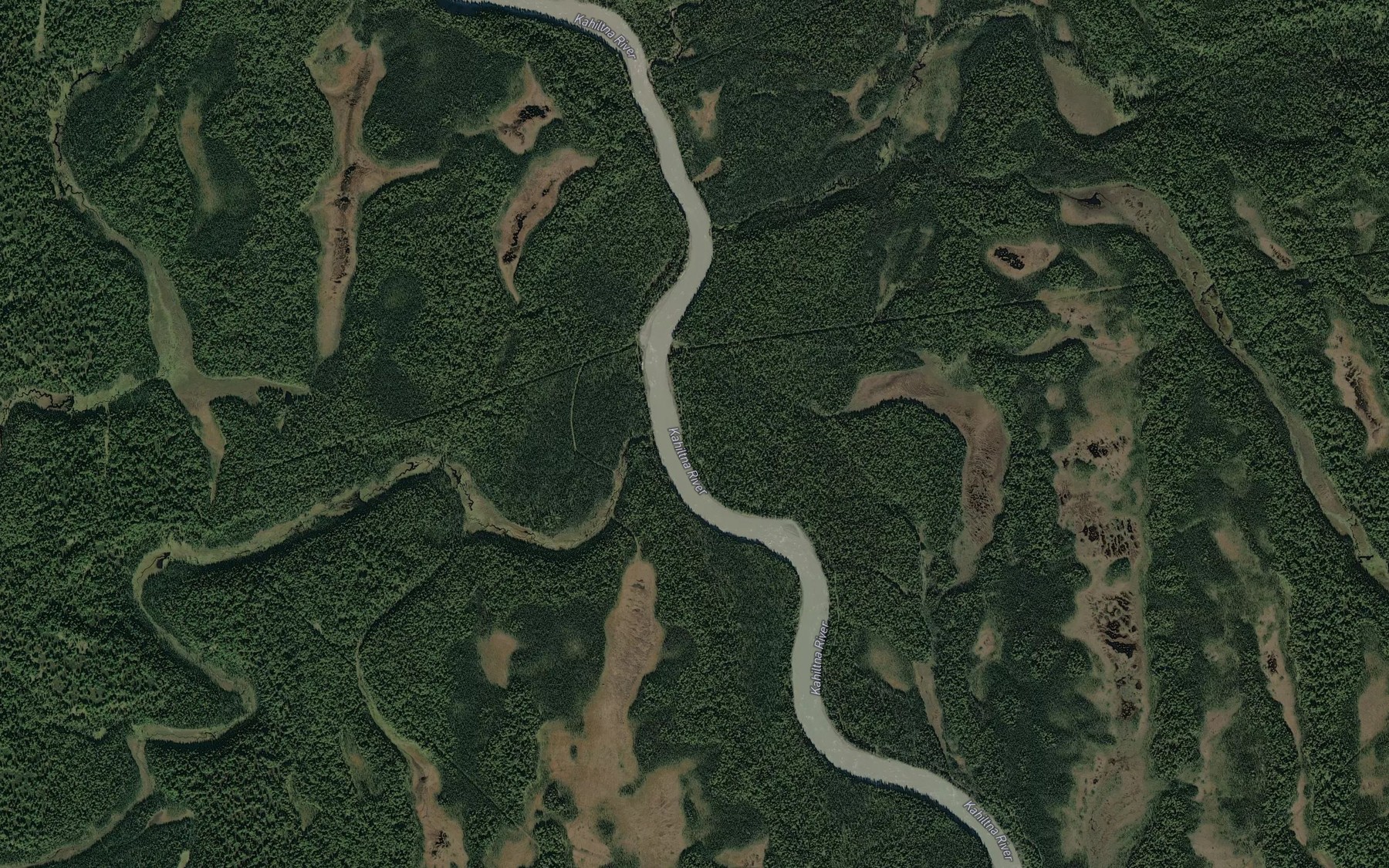 Satellite map of the Beaver Creek