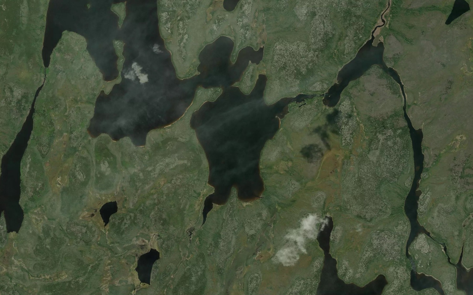 Satellite map of the Carruthers Bay