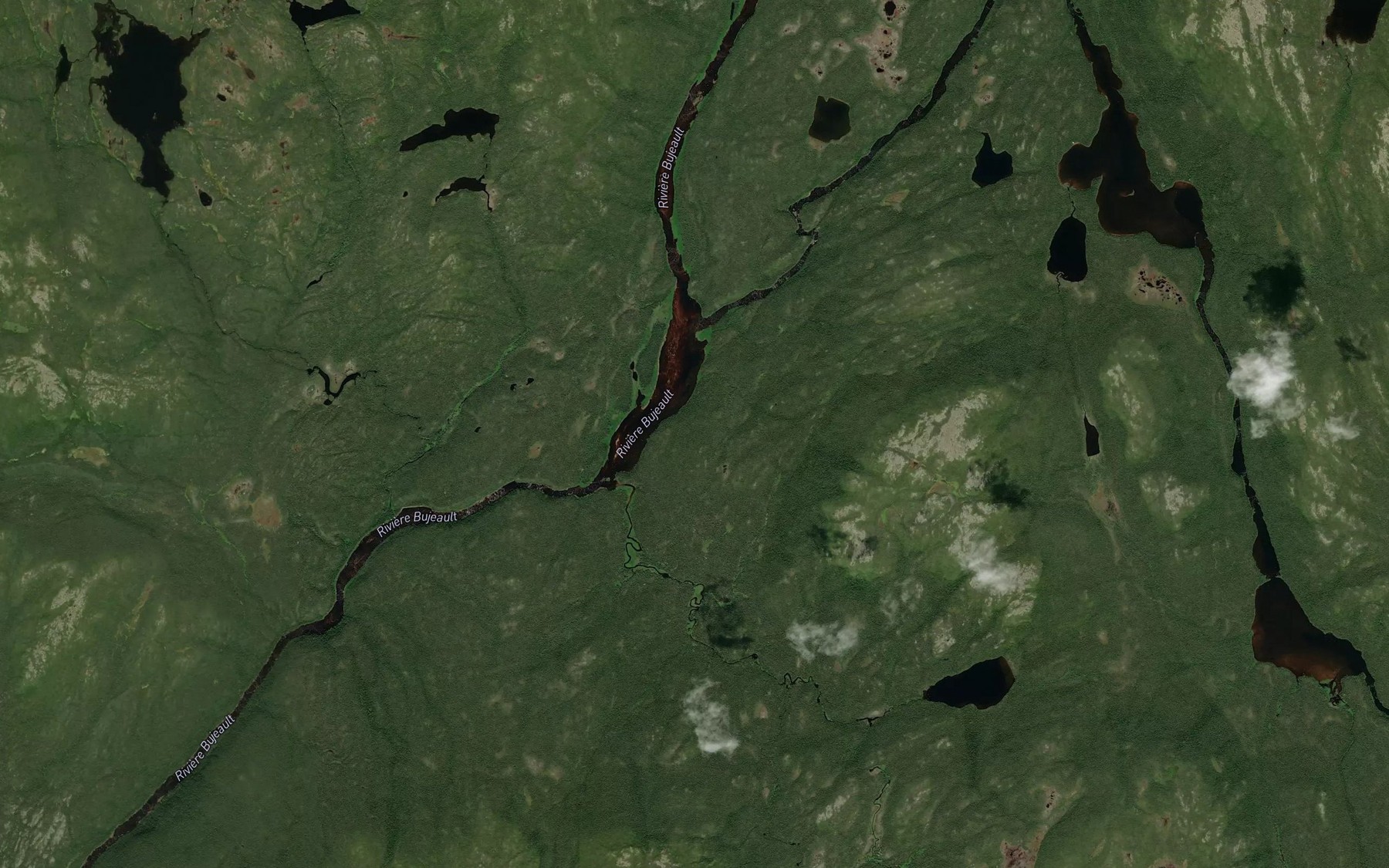 Satellite map of the Riviere du Nord-Est