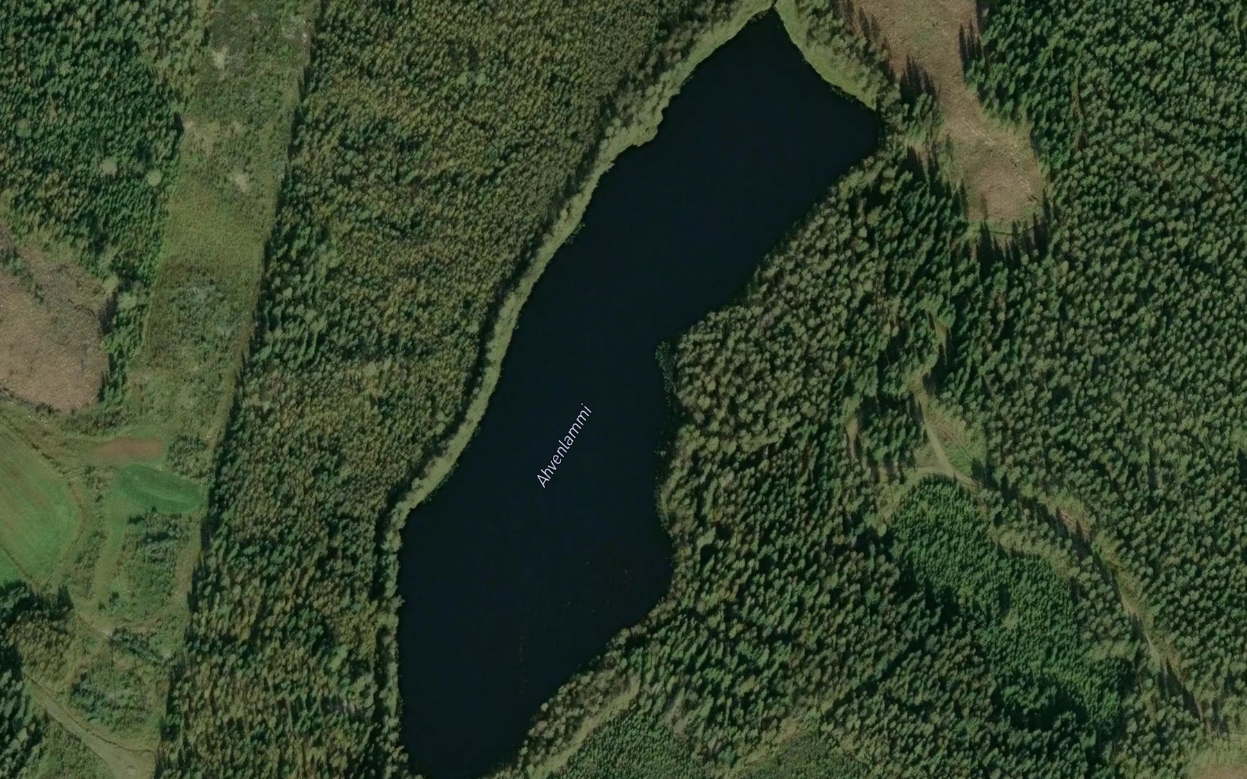 Satellite map of the Ahvenlammi