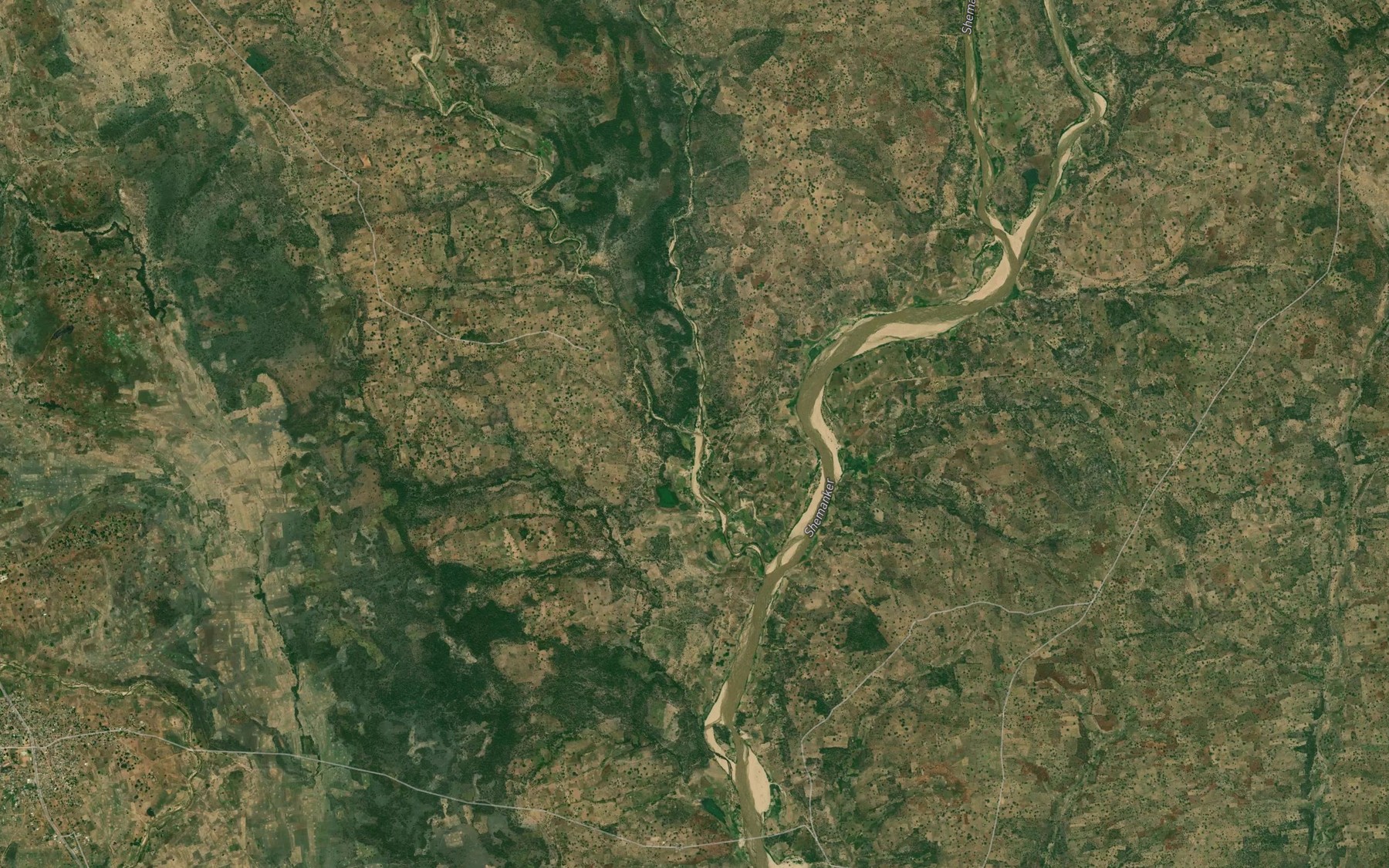 Satellite map of the River Kofia