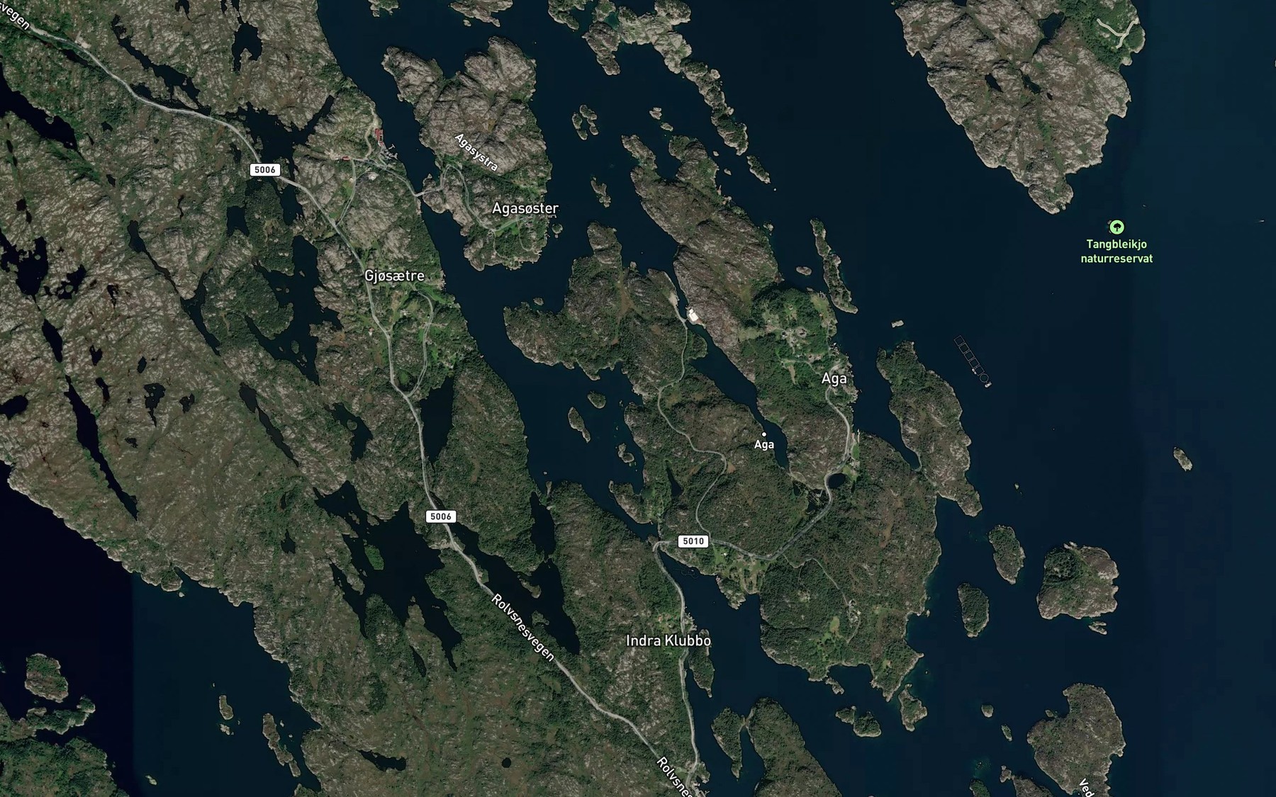 Satellite map of the Rotatjornsvika