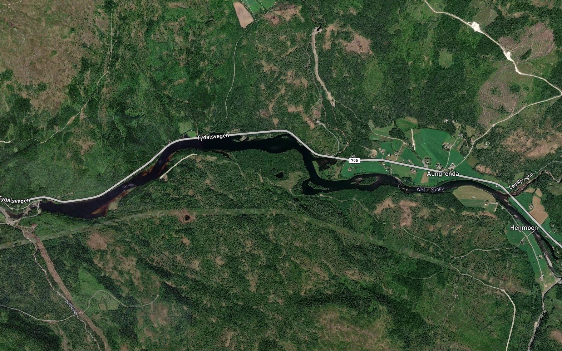 Satellite map of the Borholmotjorna