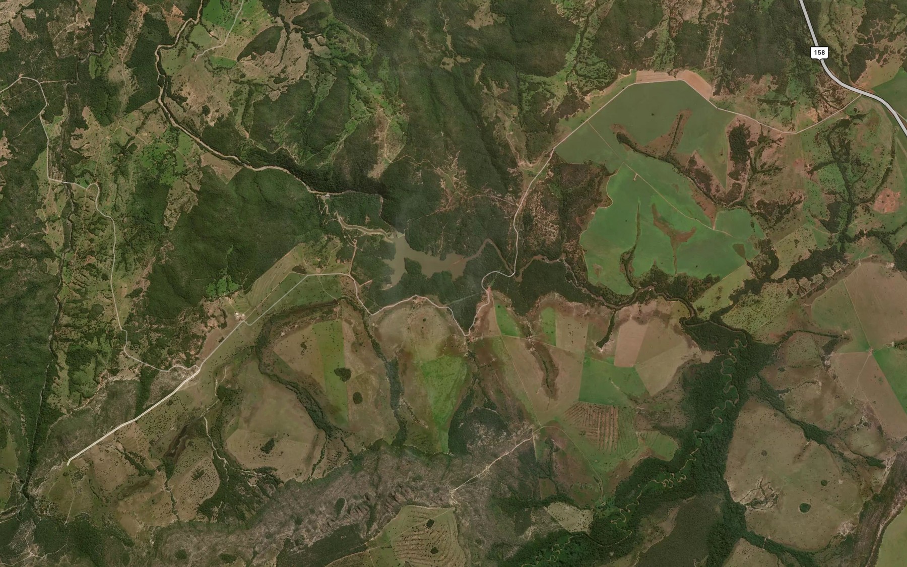 Satellite map of the Corrego Volta Grande