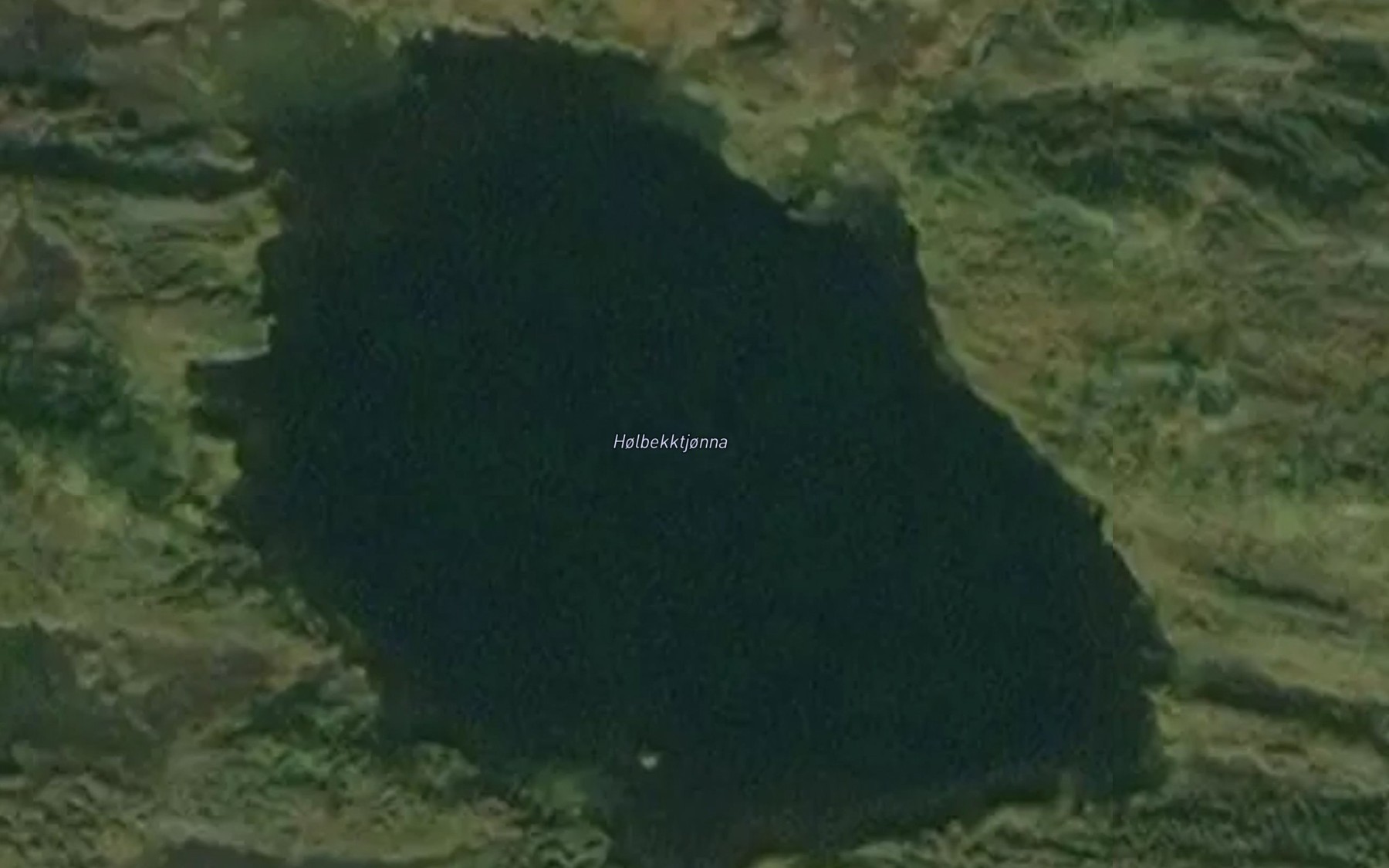 Satellite map of the Holbekktjonna