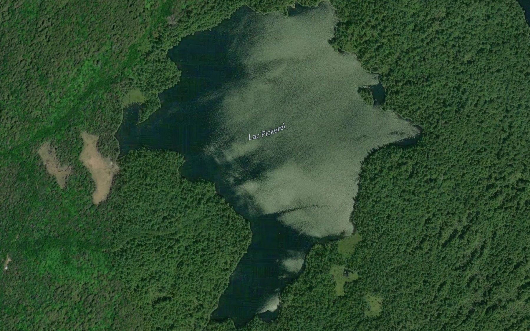 Satellite map of the Lac Pickerel