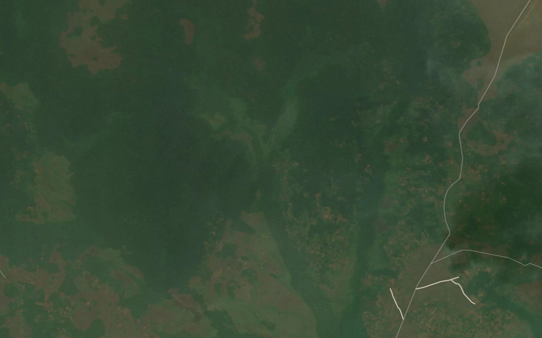 Satellite map of the Nkudi