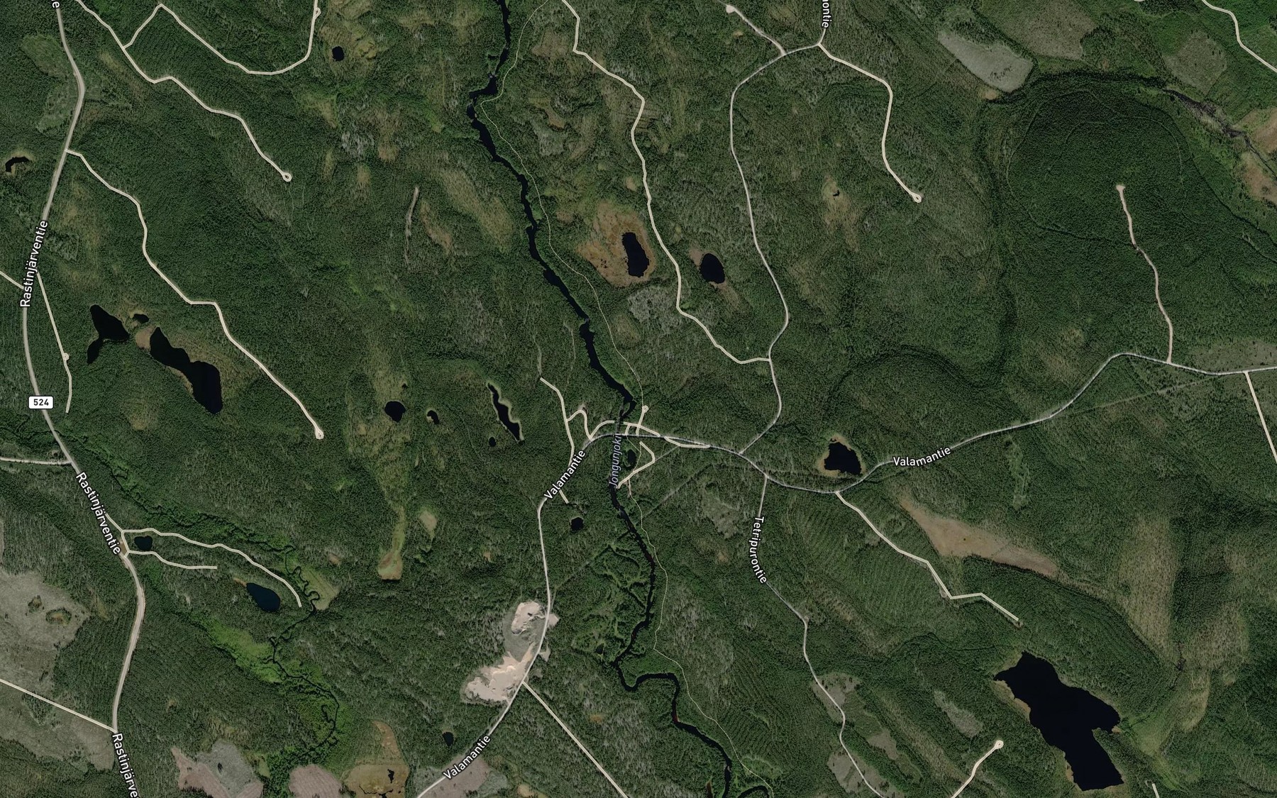 Satellite map of the Hirvilamminpuro