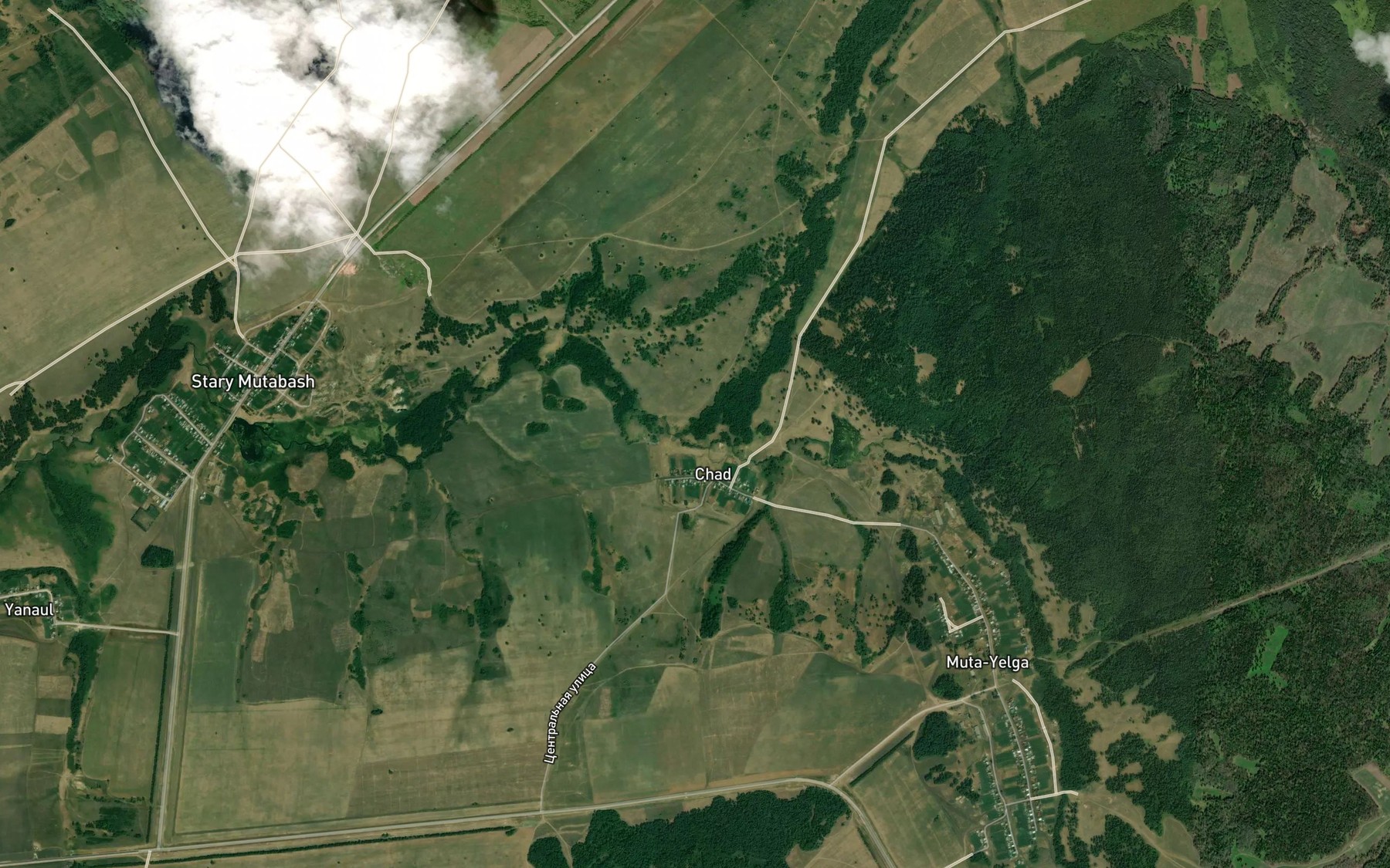 Satellite map of the Novaya Muta