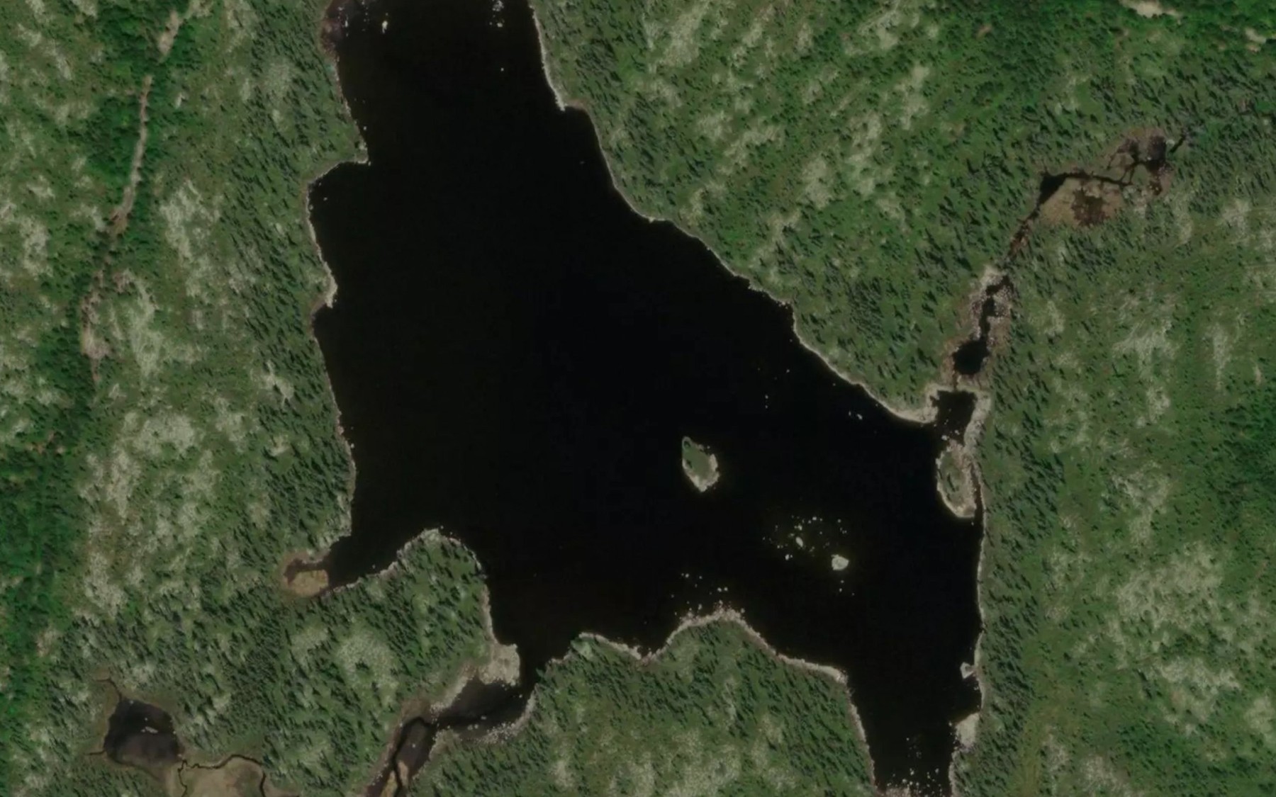 Satellite map of the Lac du Bon Vent