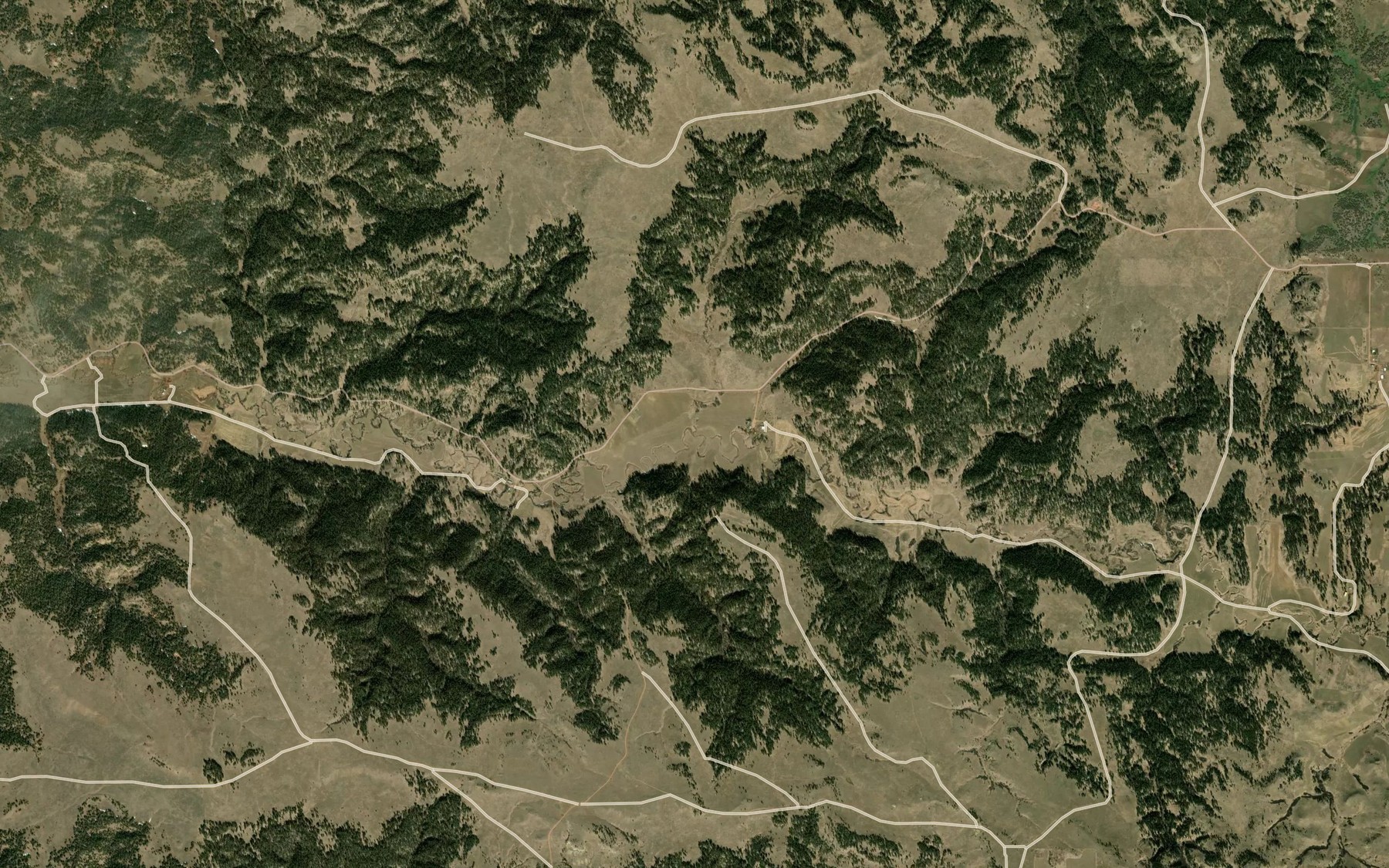 Satellite map of the Spring Creek