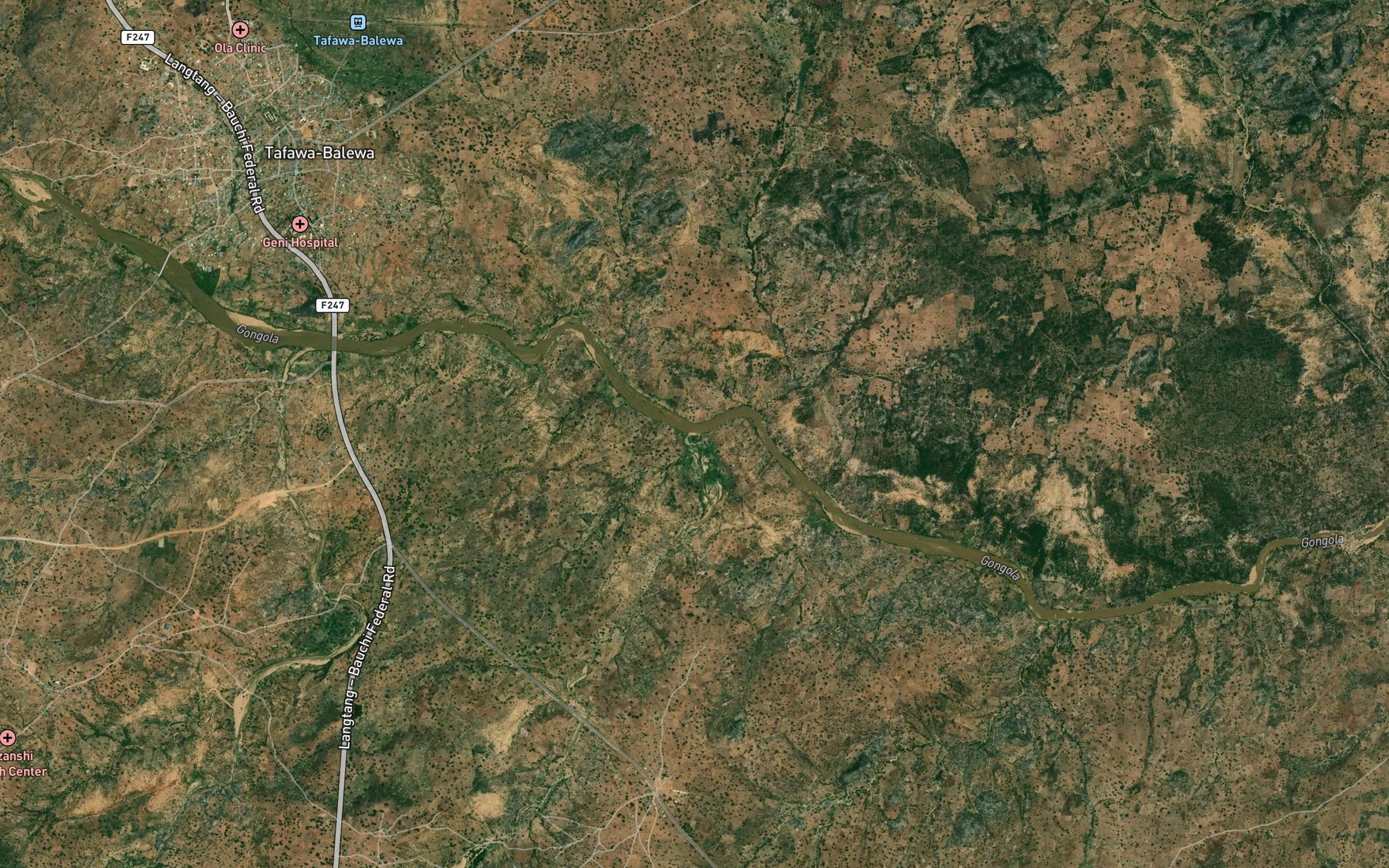 Satellite map of the Janrua