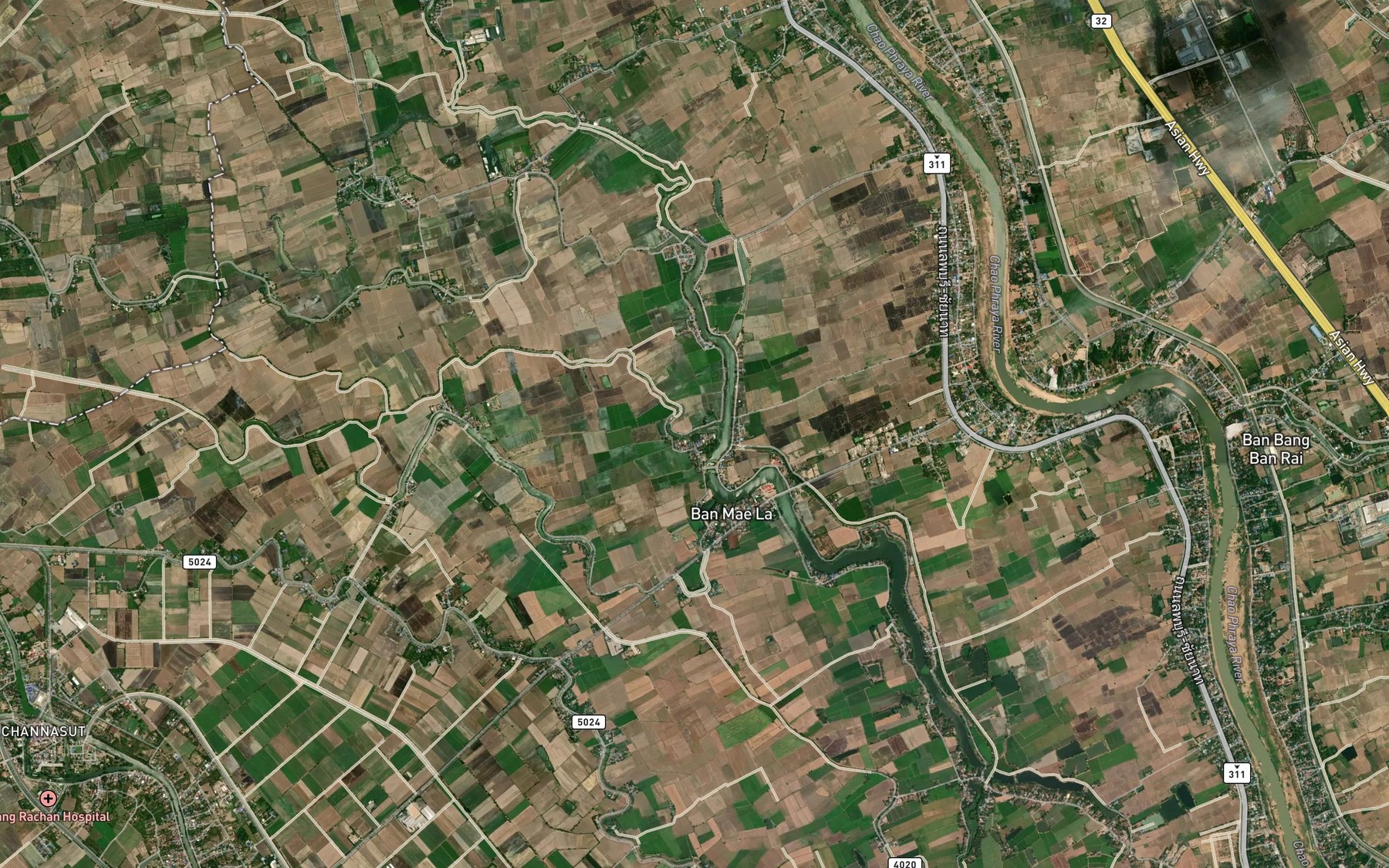 Satellite map of the Huai Fai Mai