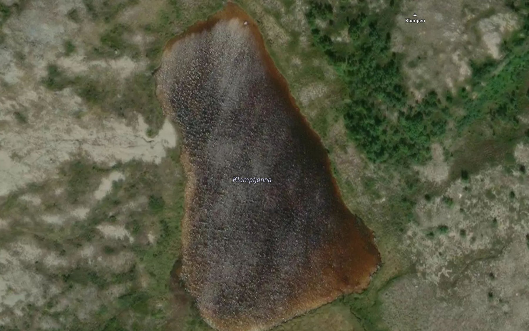 Satellite map of the Klumptjonna