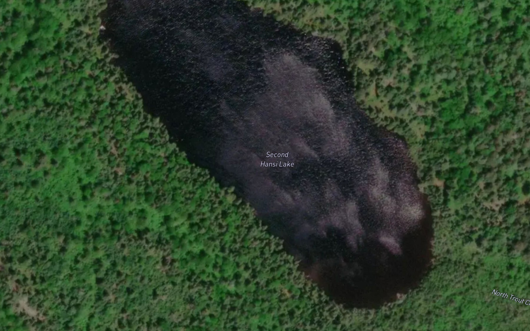 Satellite map of the Second Hansi Lake