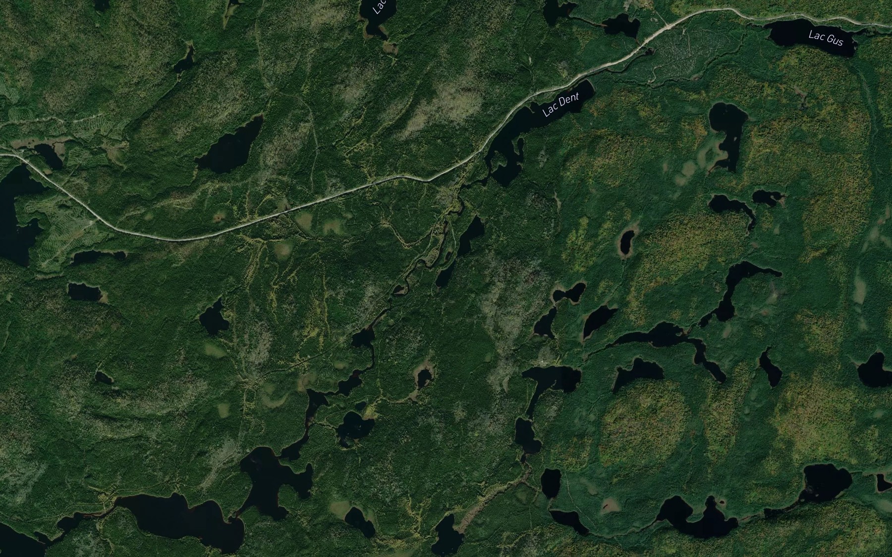 Satellite map of the Lac de l'Assiette