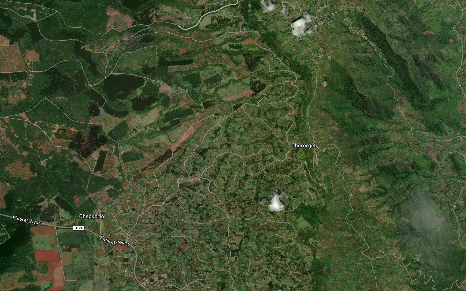 Satellite map of the Chepsamo