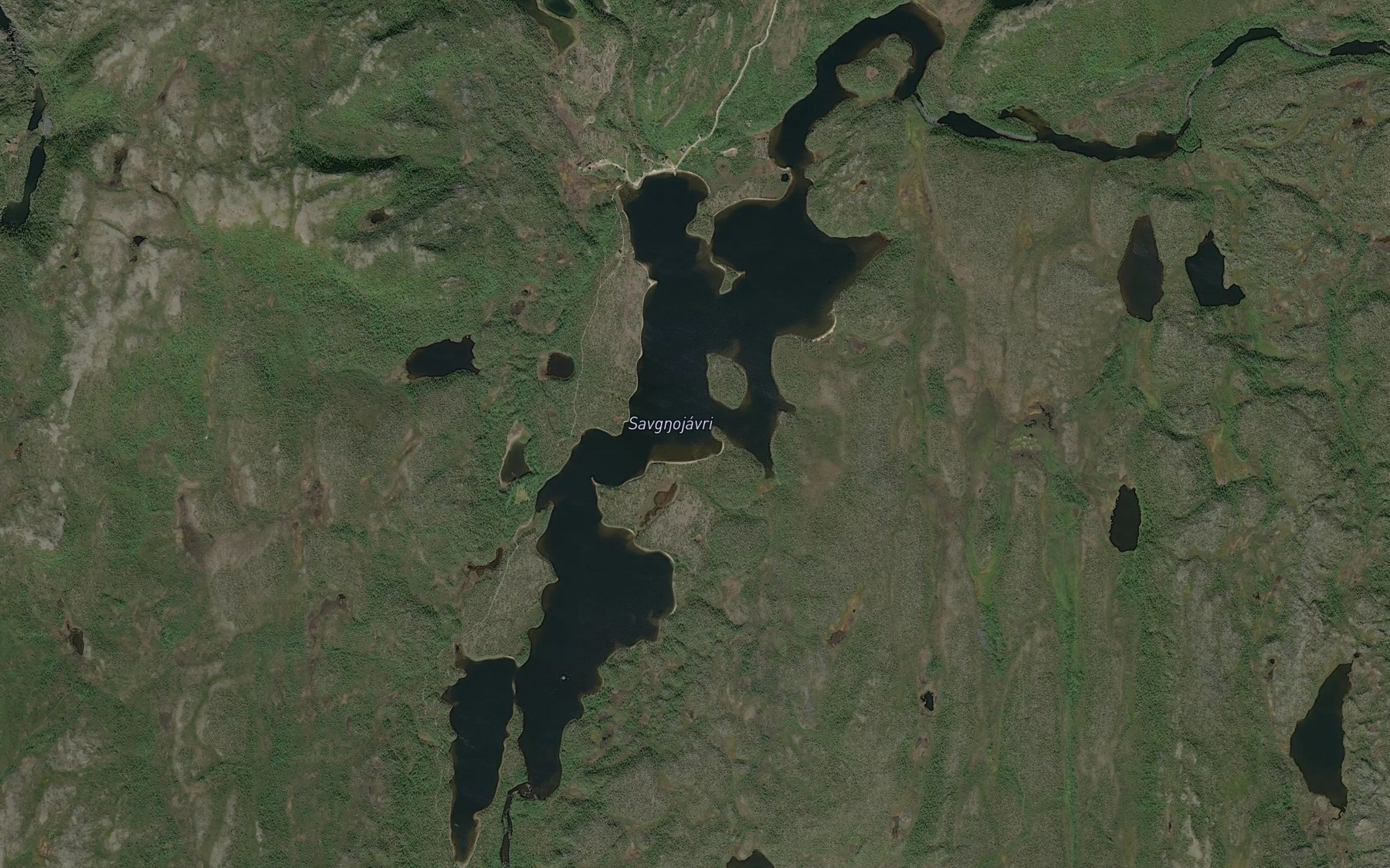 Satellite map of the Savknojavri
