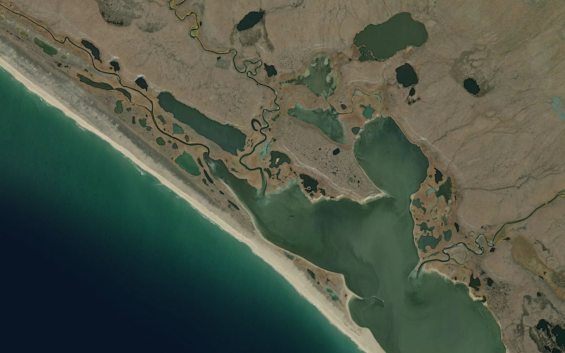 Satellite map of the Peluk Creek