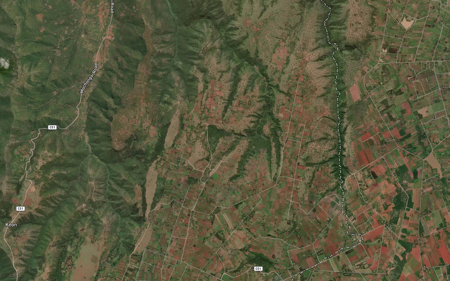 Satellite map of the Loliana