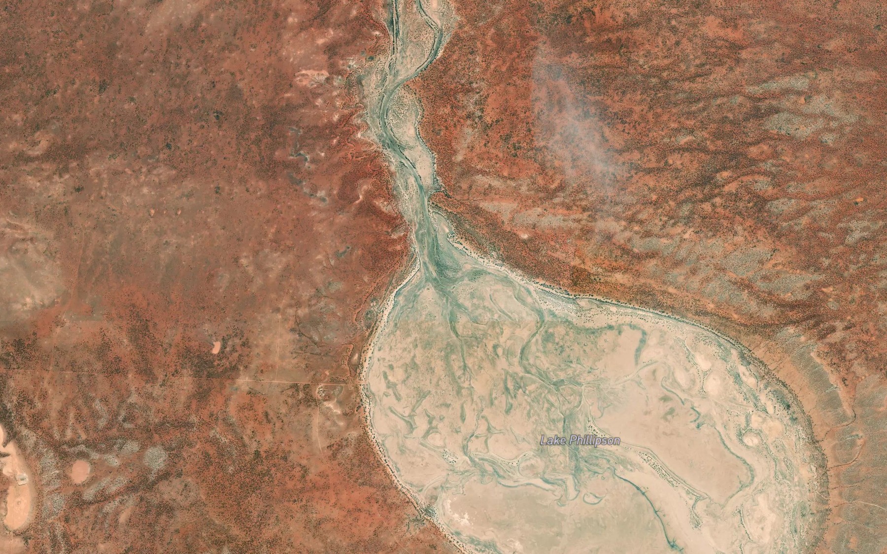 Satellite map of the Long Creek
